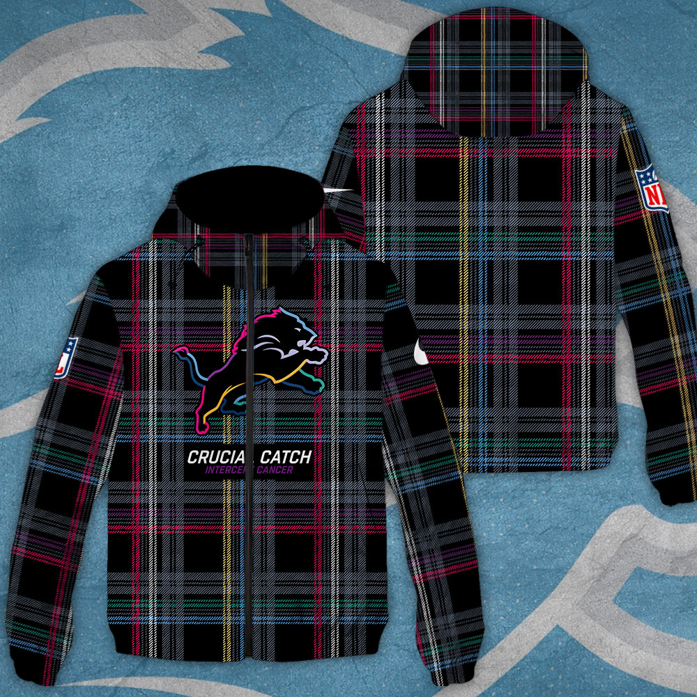 Detroit Lions NFL Style Windbreaker Jacket For Fans