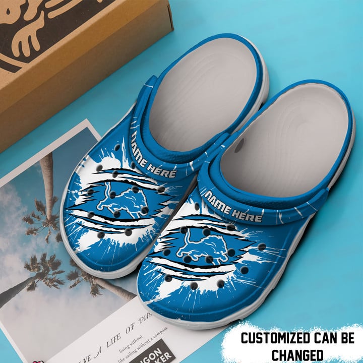 Detroit Lions Personalized Limited Clog BG266