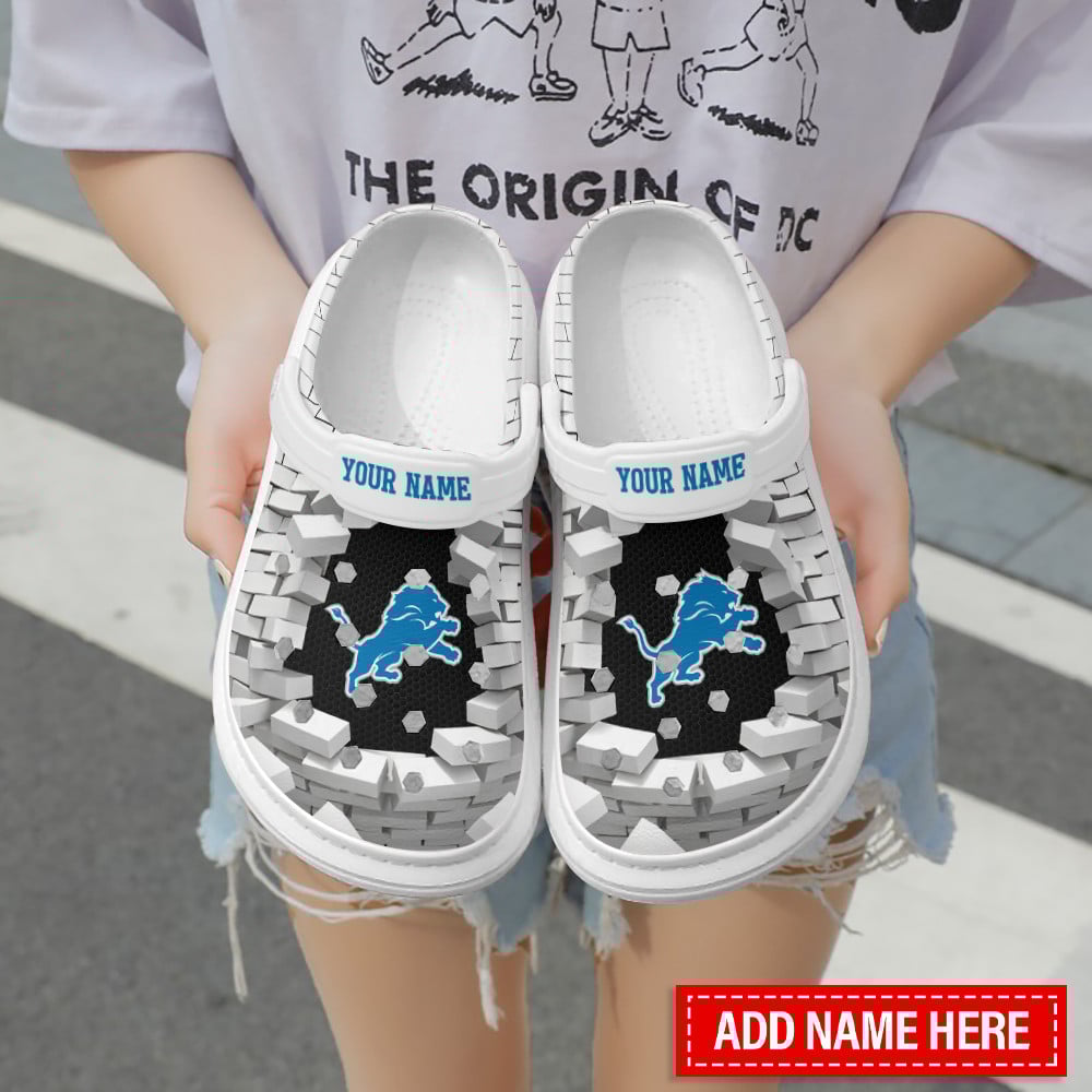 Detroit Lions Personalized Limited Clog BGCR391