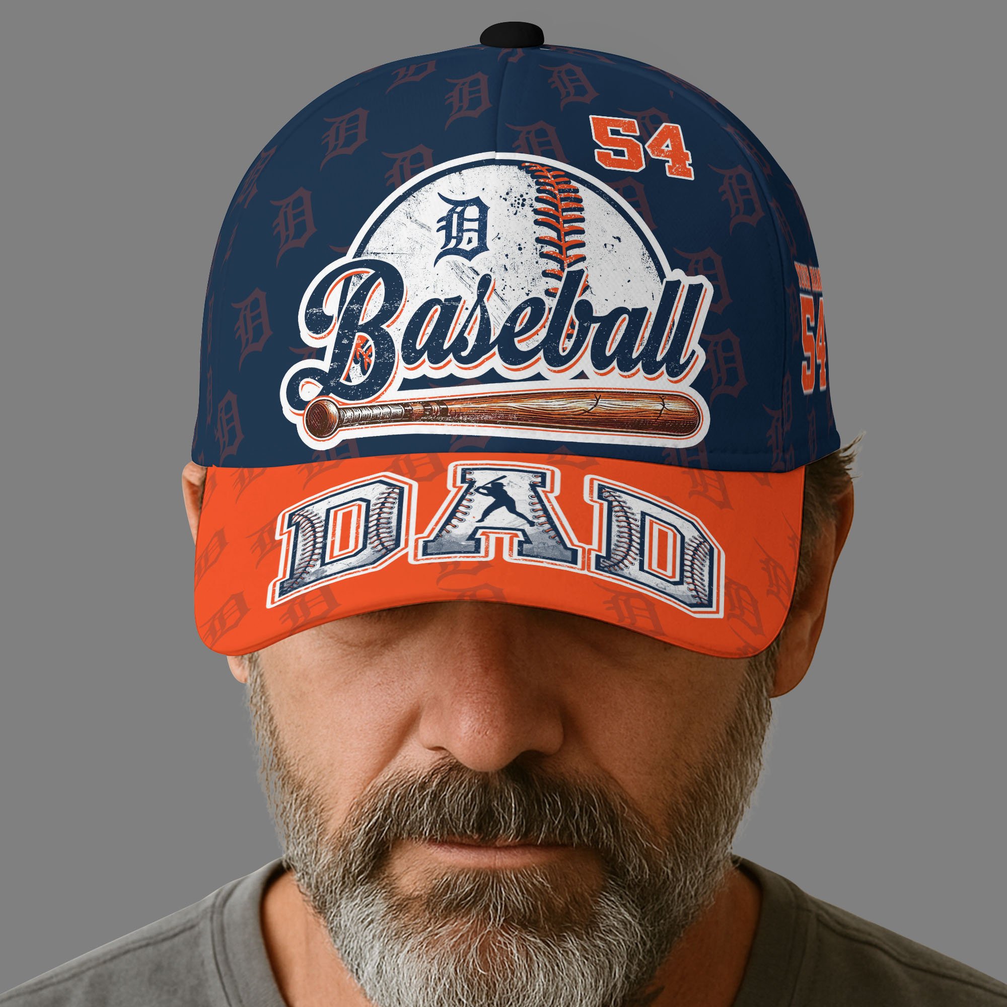 Detroit Tigers Cap Custom Name And Number, Sport Cap For Fan, Fathers Day Gifts