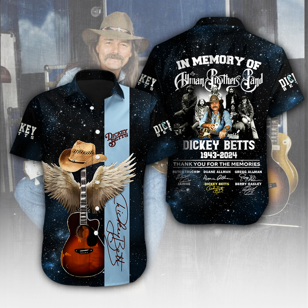 Dickey Betts Music Hawaiian Shirt Gifts For Fans