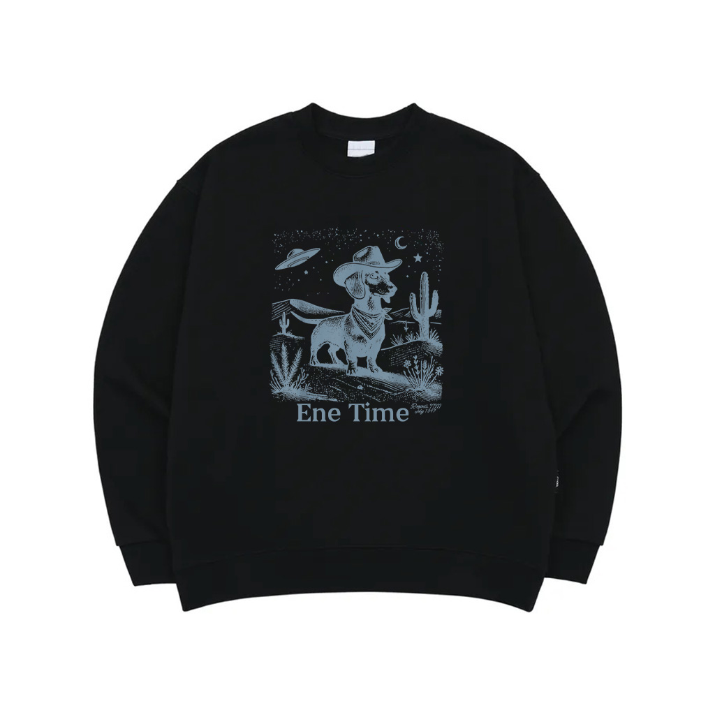Dog And UFO Vintage Sweatshirt