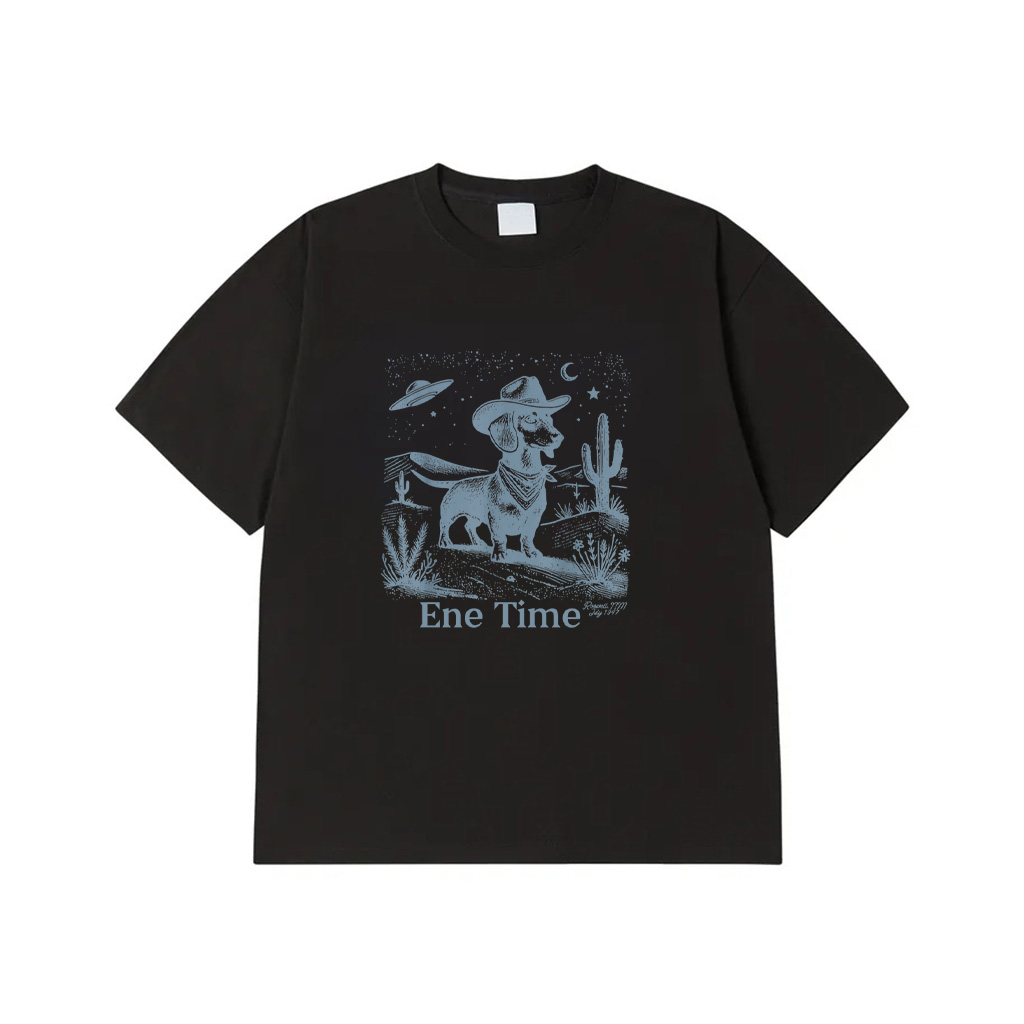 Dog And UFO Vintage T-Shirt