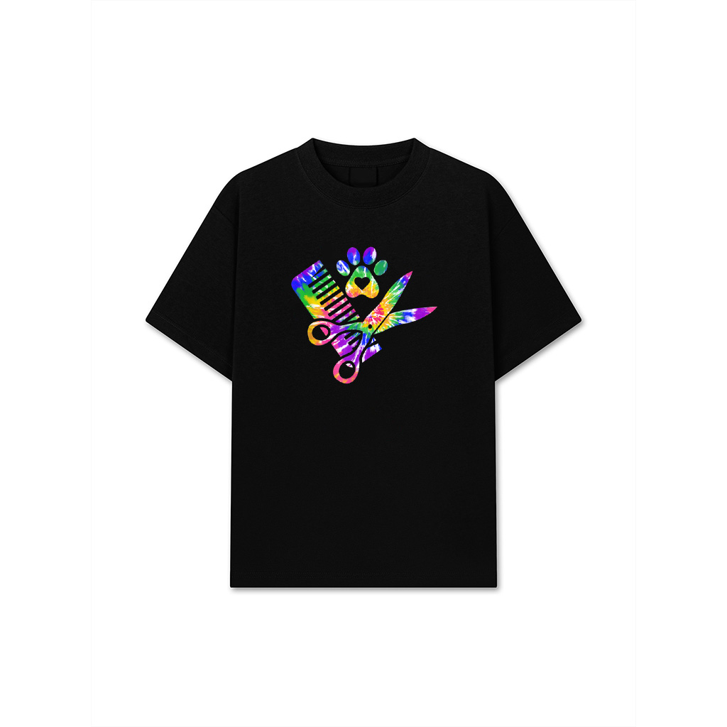 Dog Groomer Tie Dye For Future Dog Groomers T-Shirt For Men Women Girls Kids
