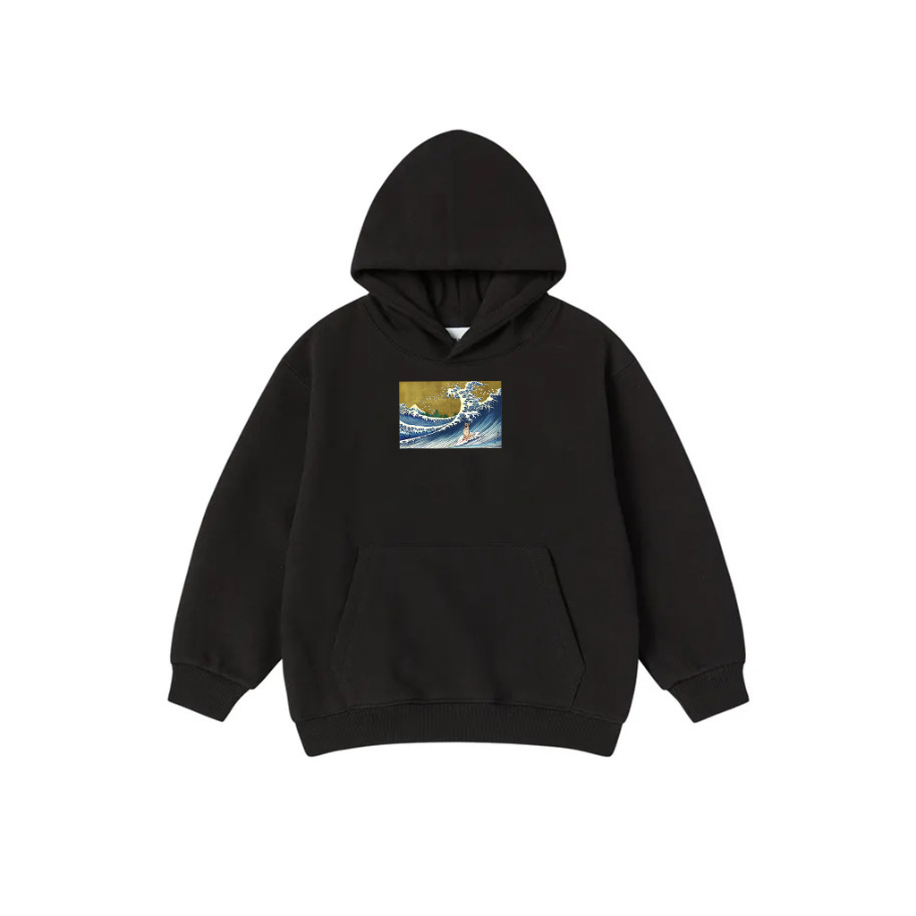 Dog Lover Retro Vintage Surfing A Wave German Shepherd Hoodie