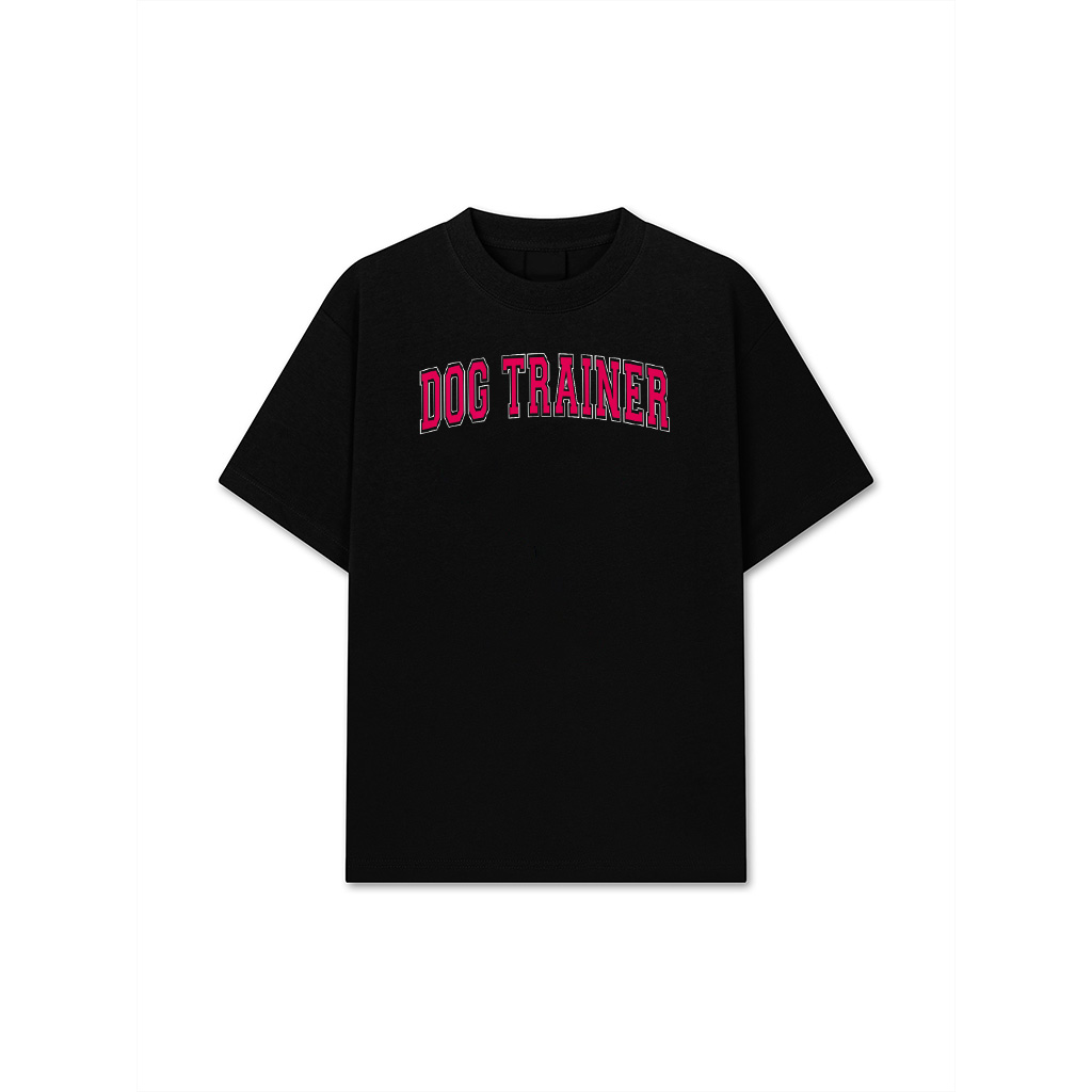 Dog Trainer Retro Varsity Arched Red Letters On The Back T-Shirt