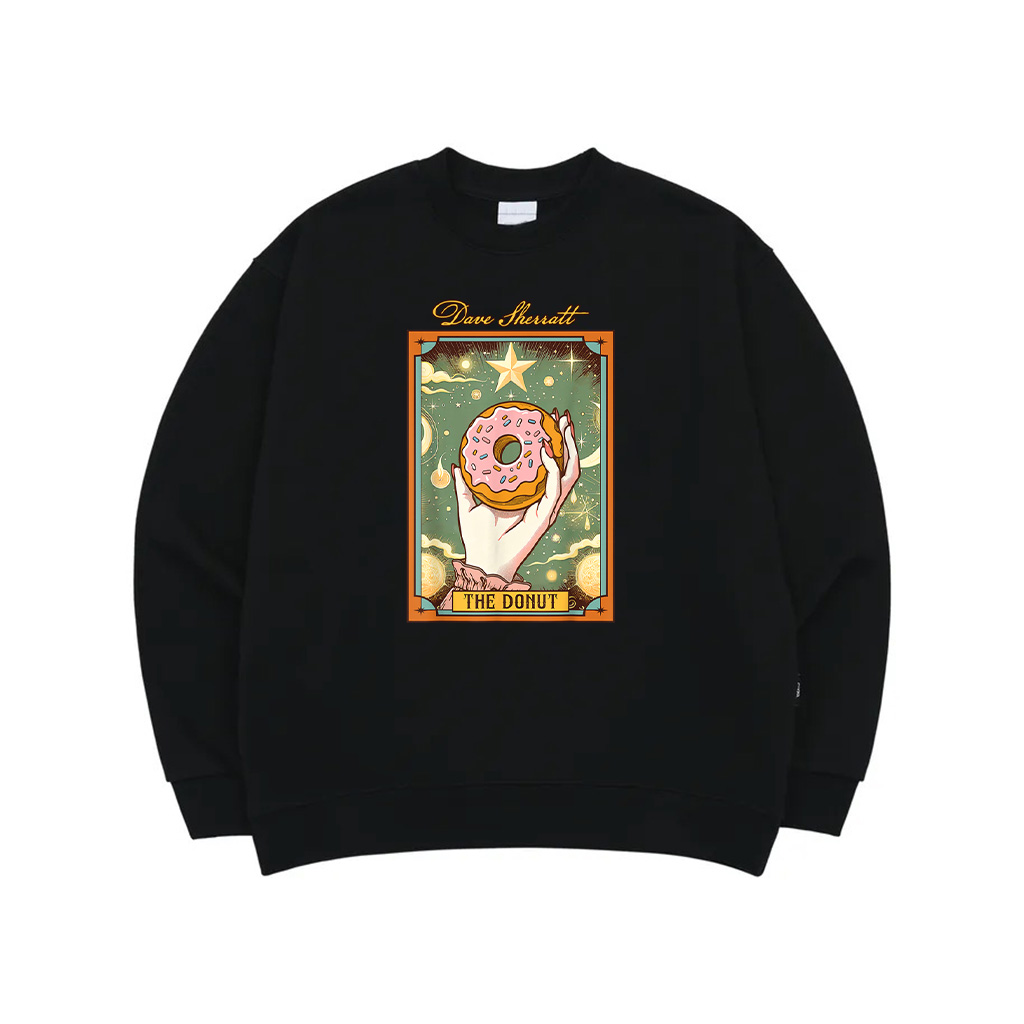 Donut Lover Doughnut Lover Foodie Food The Donut Tarot Card Sweatshirt