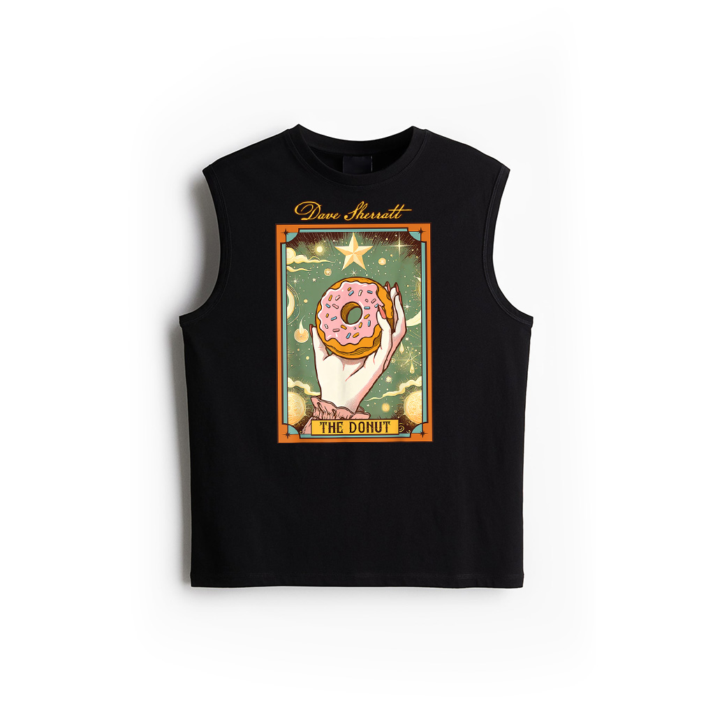 Donut Lover Doughnut Lover Foodie Food The Donut Tarot Card Tank Top
