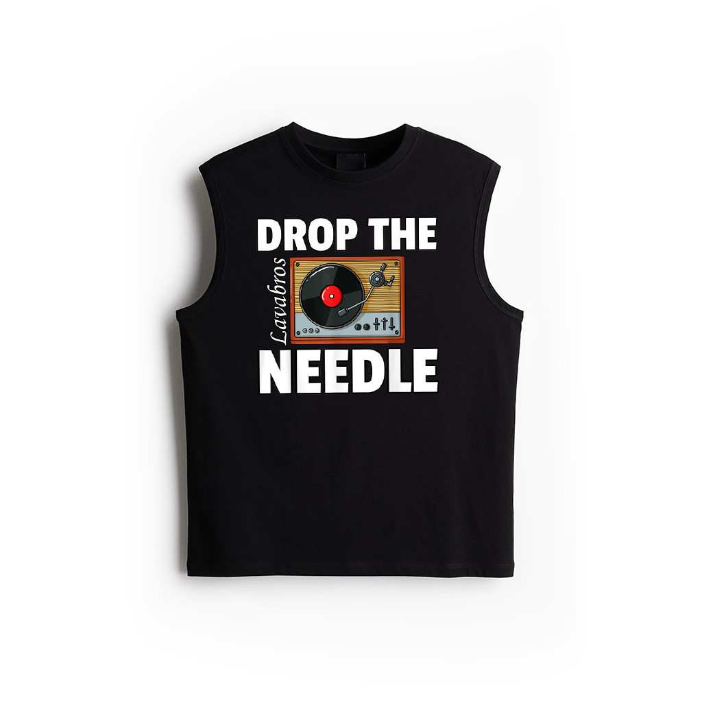 Drop The Needle Vinyl Record Gift LP Player Tank Top