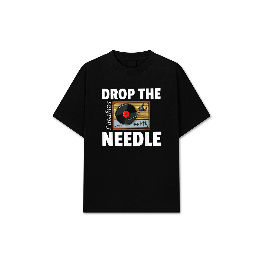 Drop The Needle Vinyl Record Gift LP Player T-Shirt