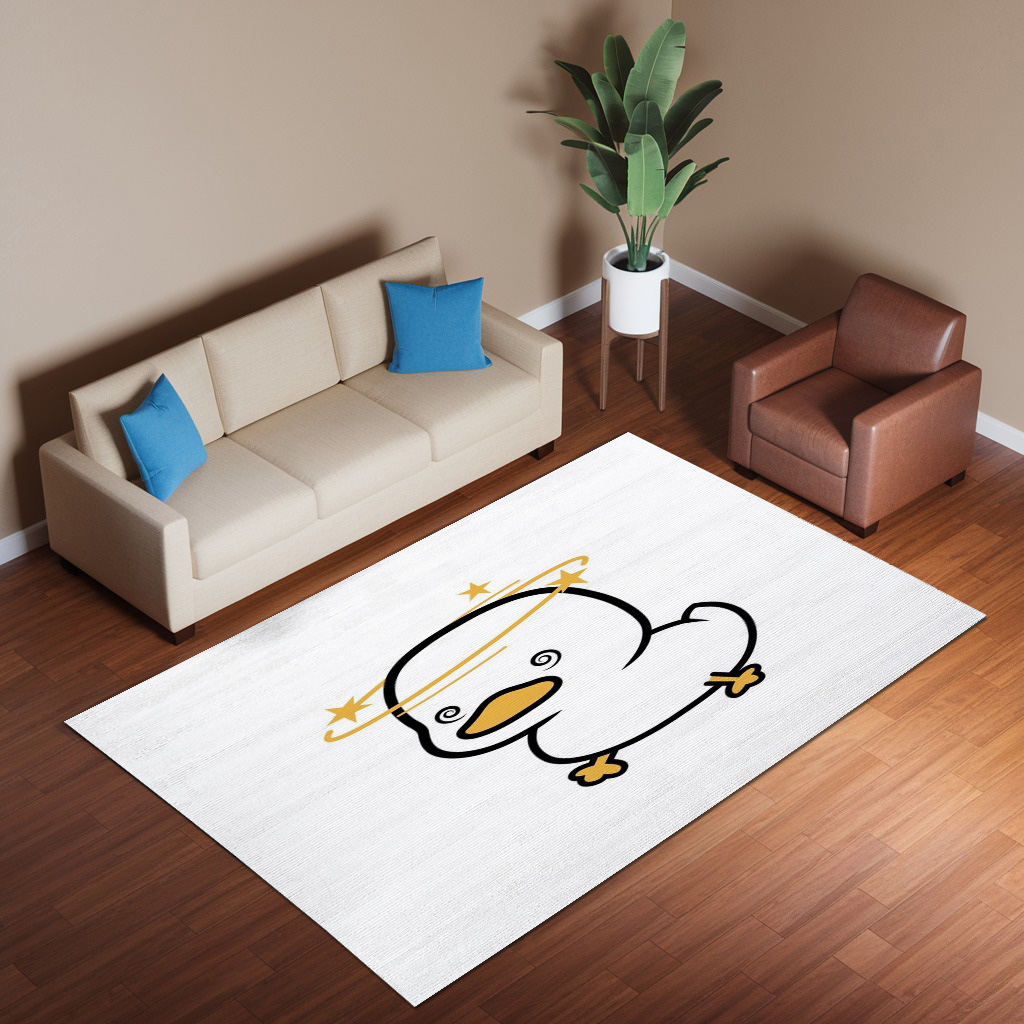 Drunk Walking  Duck Rug
