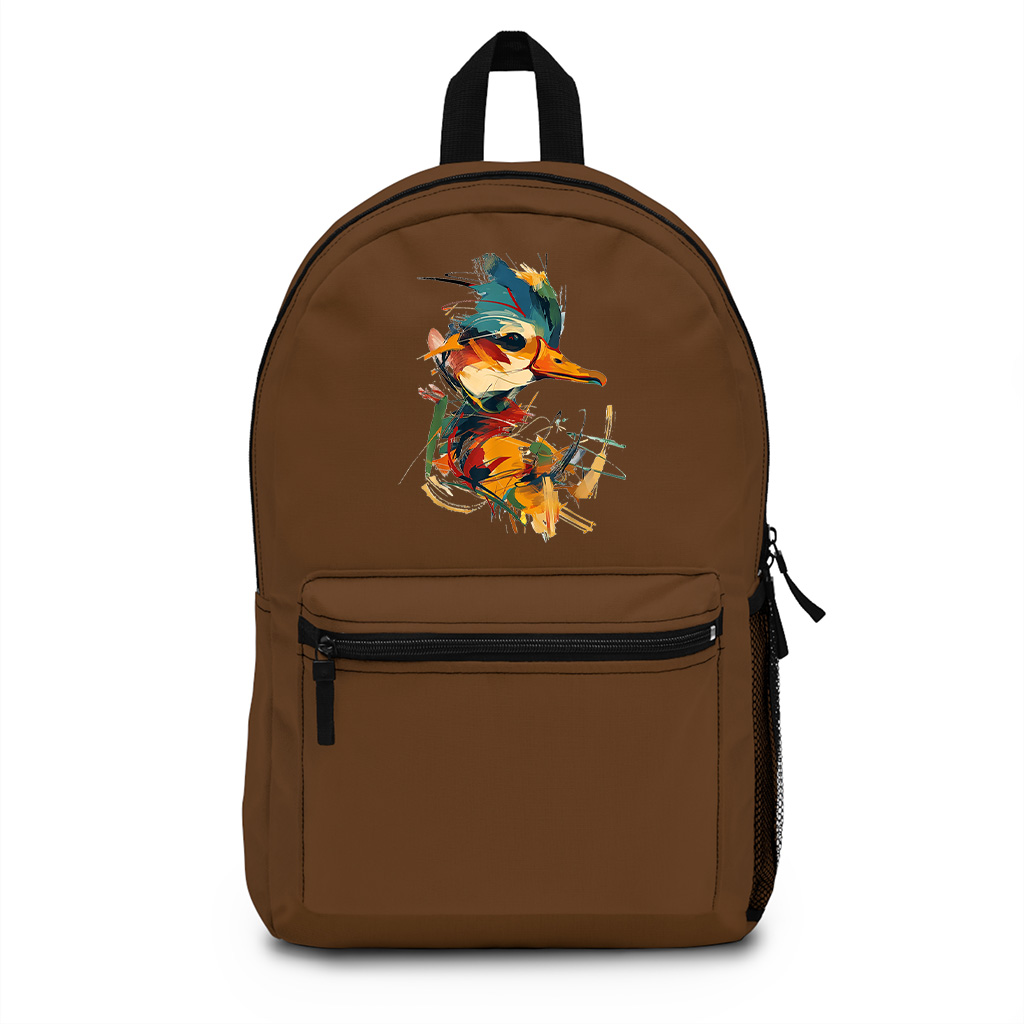 Duck Colorful Art Backpack - Image 4