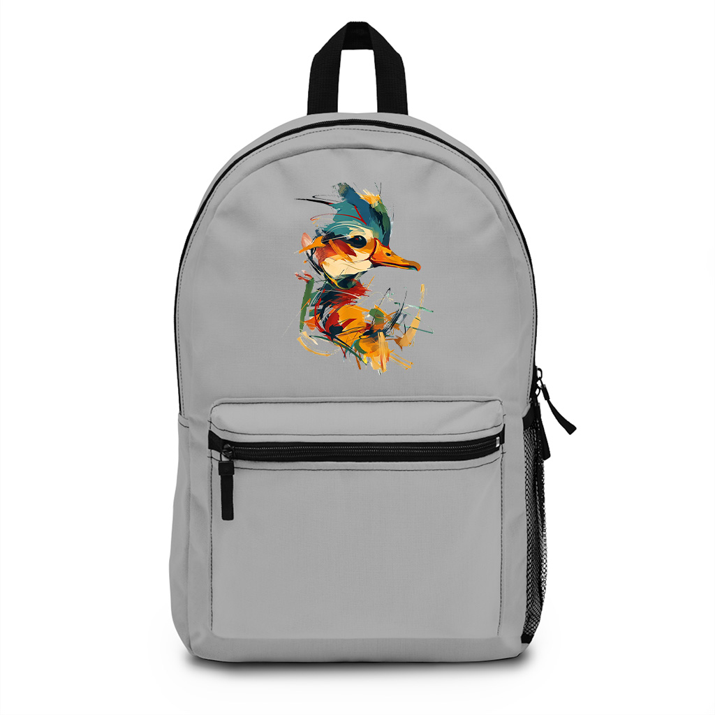 Duck Colorful Art Backpack - Image 5
