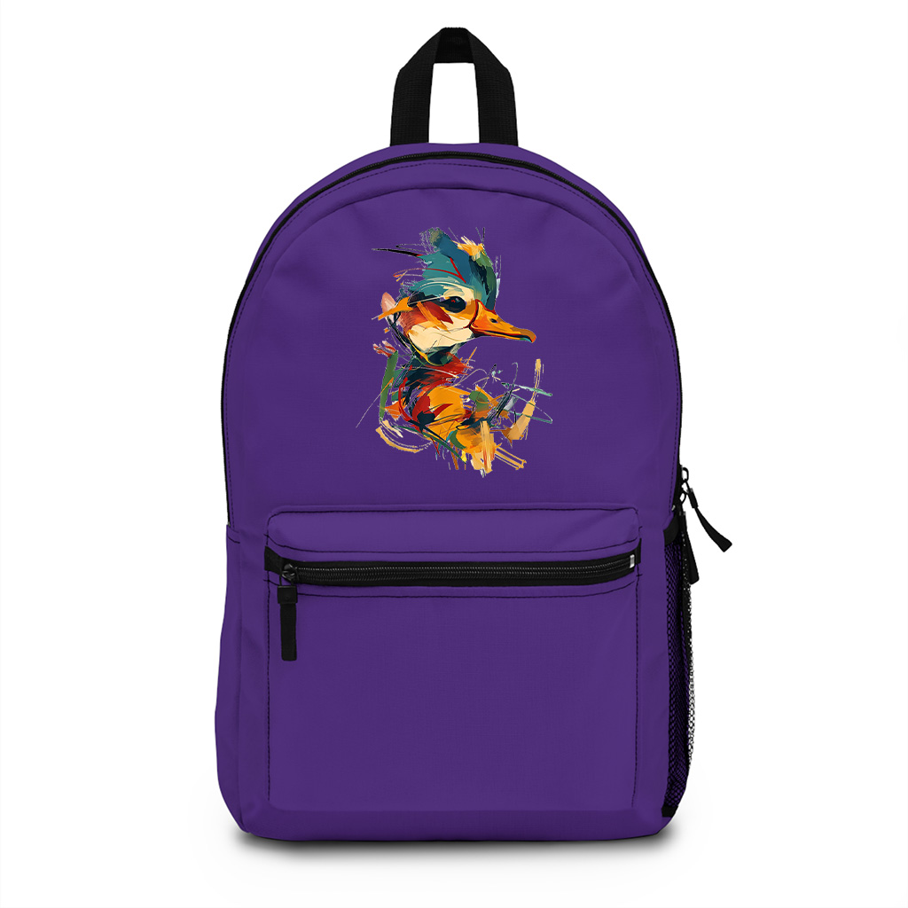 Duck Colorful Art Backpack - Image 6