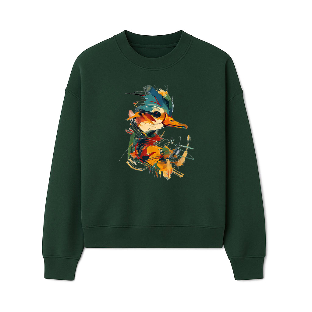 Duck Colorful Art Sweatshirts - Image 3