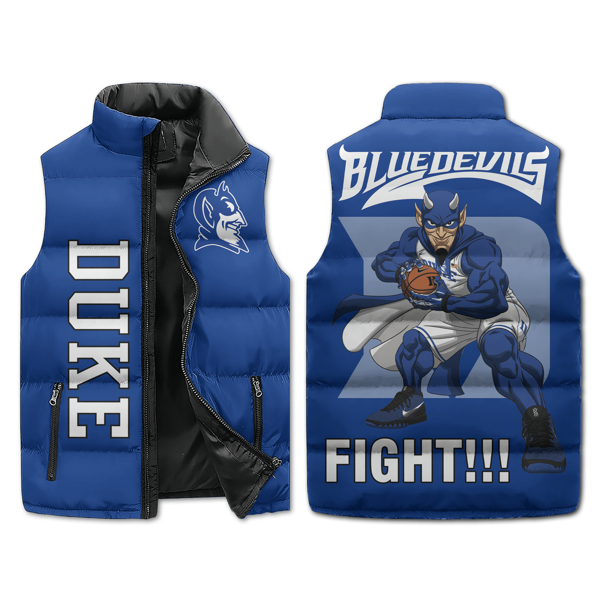 Duke Blue Devils NCAA Sleeveless Puffer Jacket