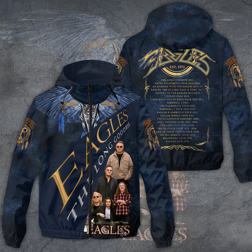 Eagles Band Music Style Windbreaker Jacket For Fans