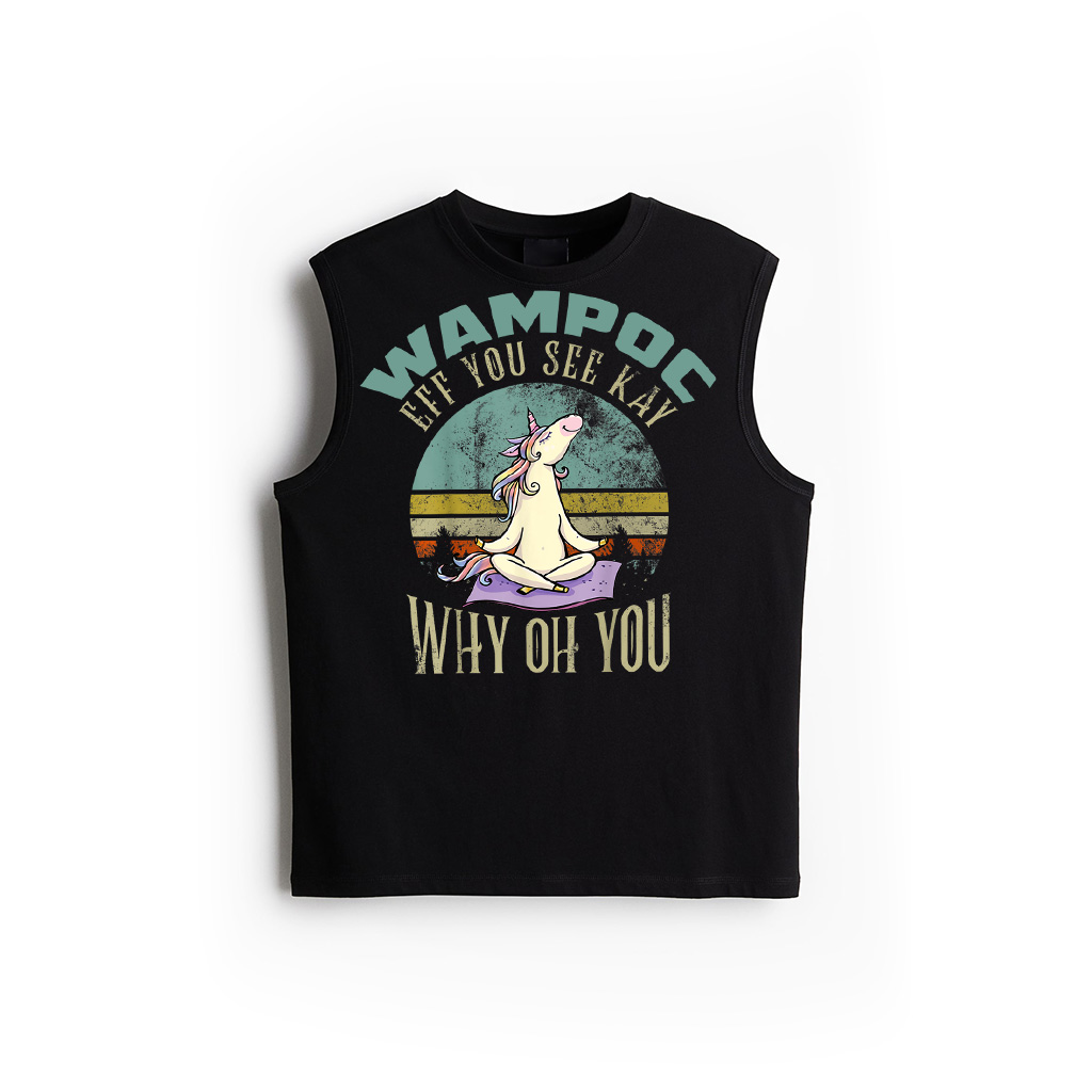 Eff You See Kay Why Oh You Unicorn Retro Vintage Tank Top