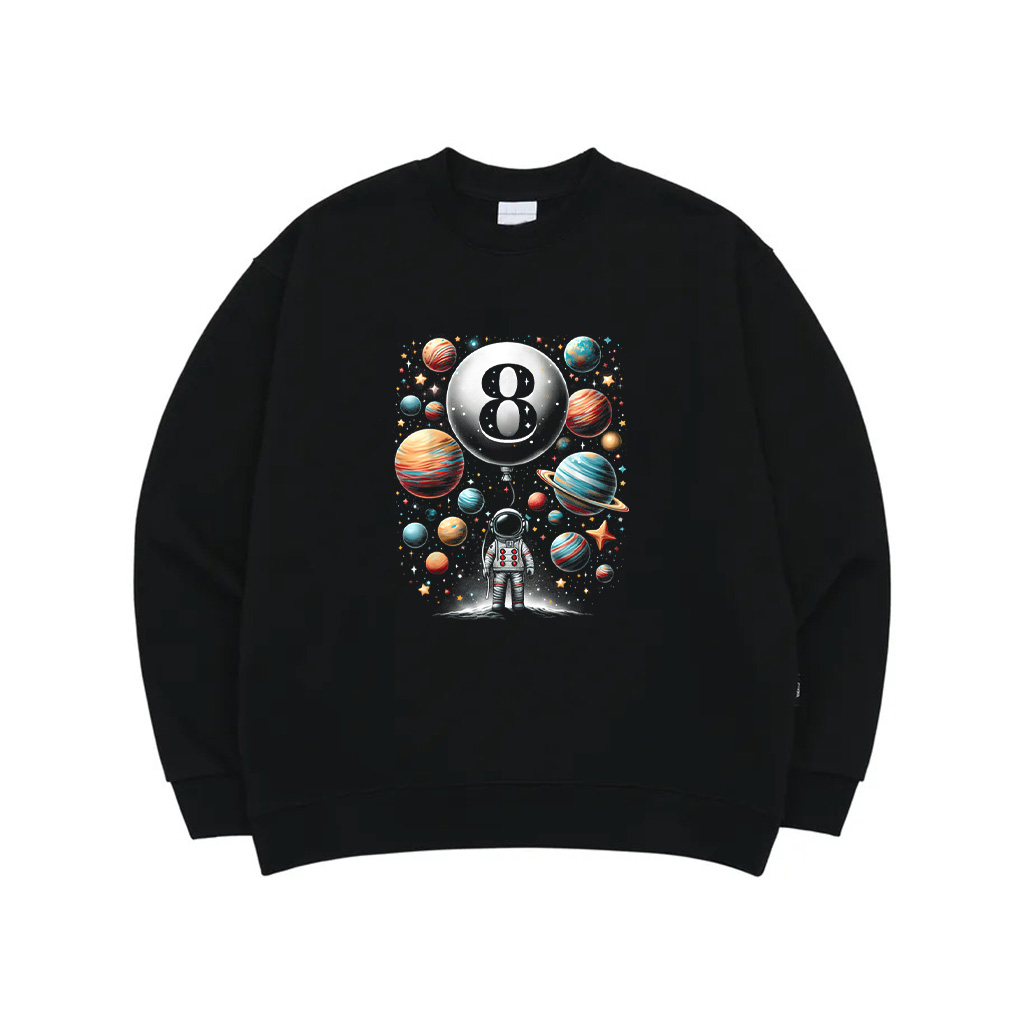Eight 8 Year Old Astronauts 8Th Birthday Boys Space Geeks Sweatshirt