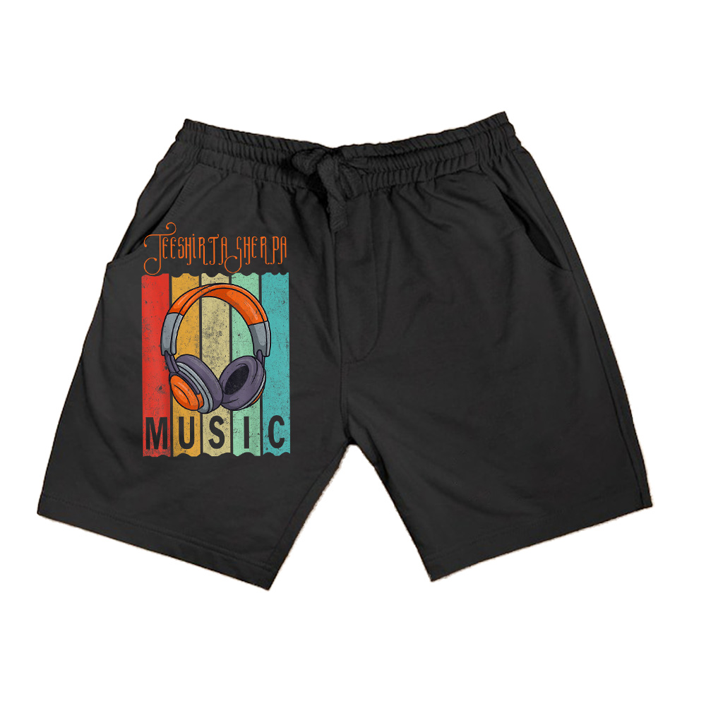 Electronic Music Lover Producer DJ Music Vintage Headphones Shorts