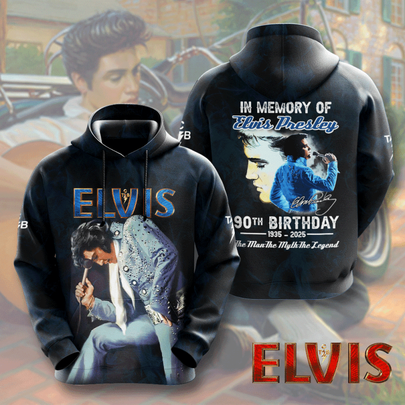 Elvis Presley 3D Unisex Hoodie PH1065