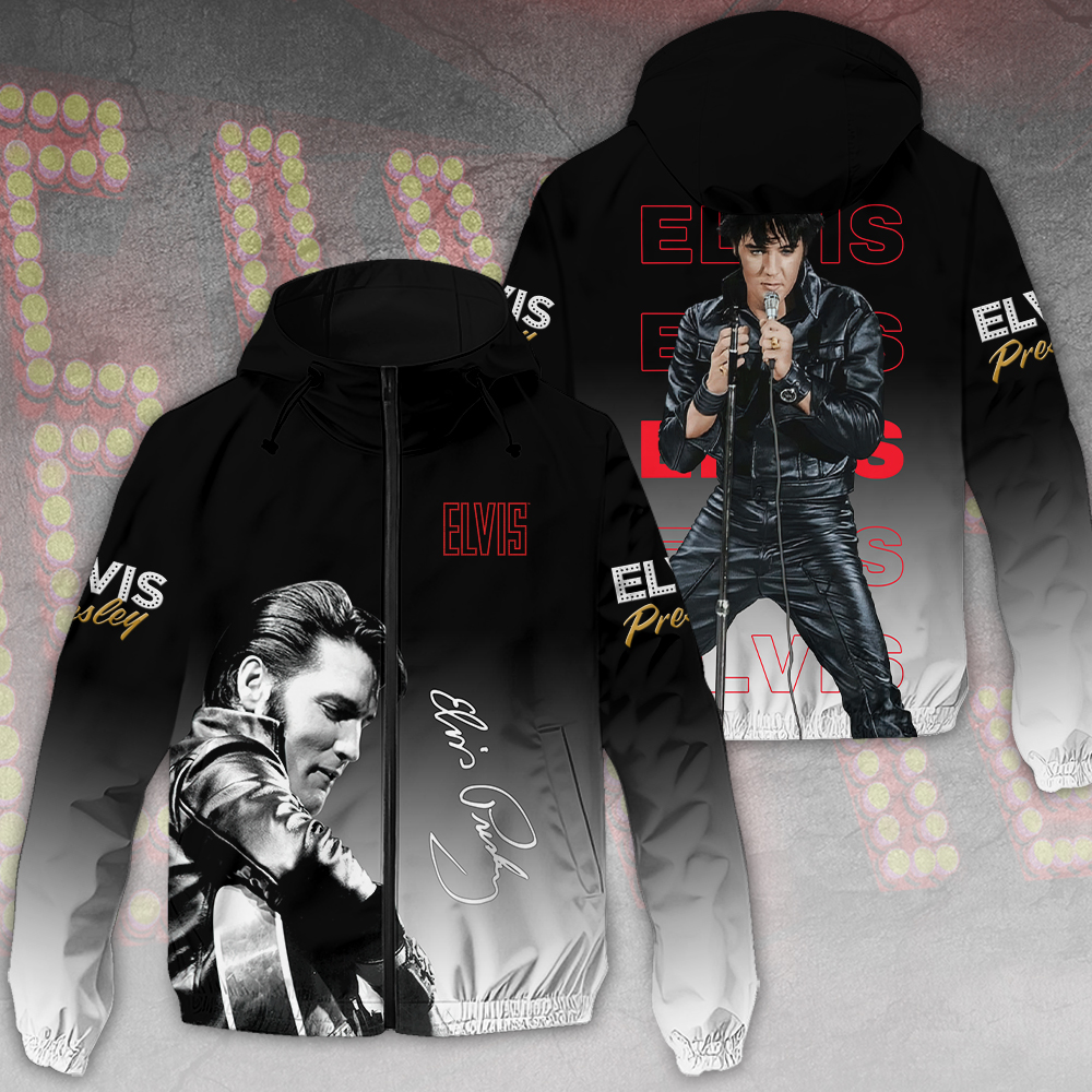 Elvis Presley Music Style Windbreaker Jacket For Fans