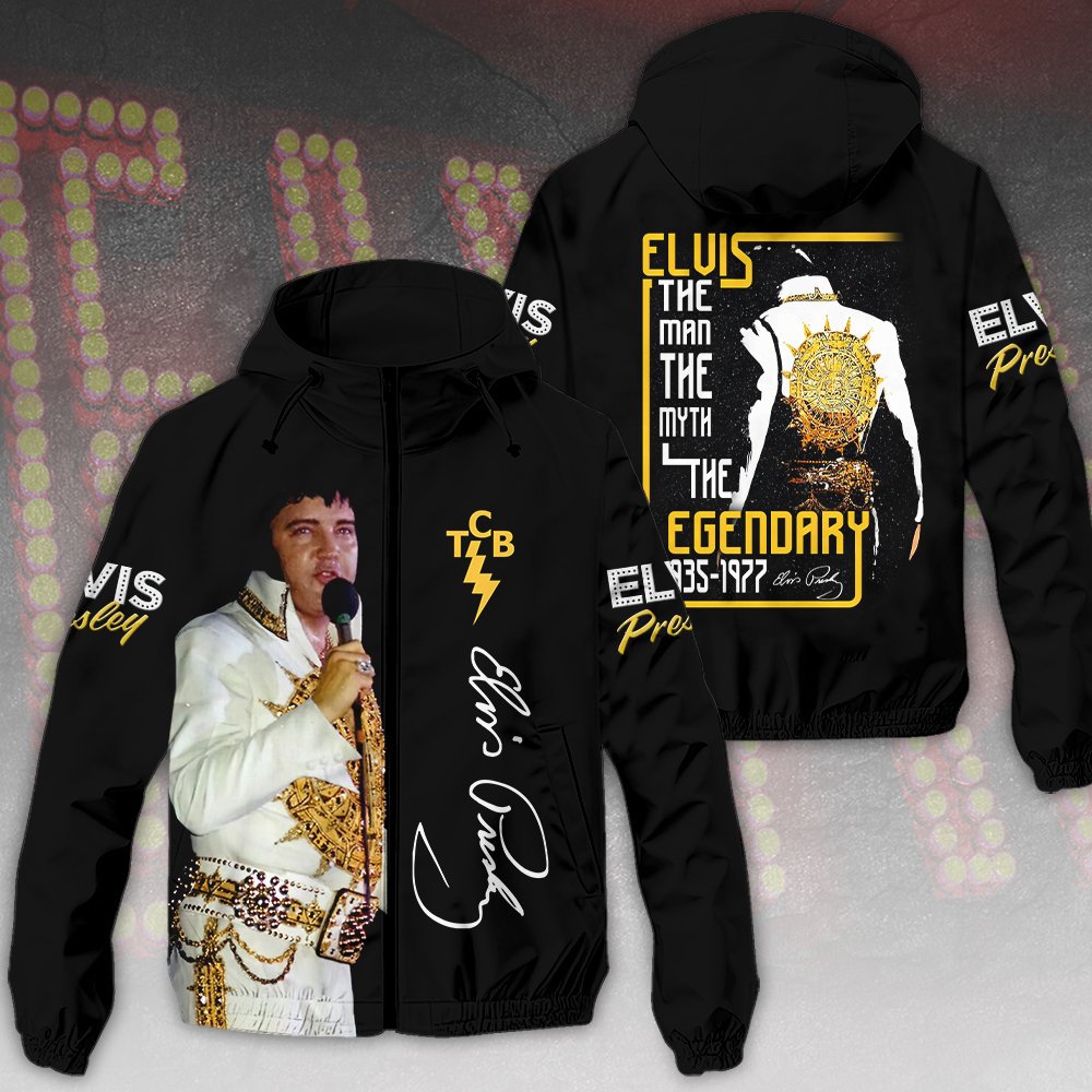 Elvis Presley Music Style Windbreaker Jacket For Fans