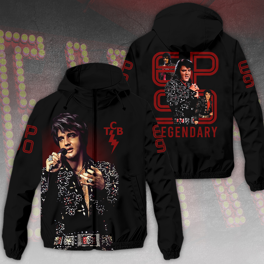 Elvis Presley Music Style Windbreaker Jacket For Fans