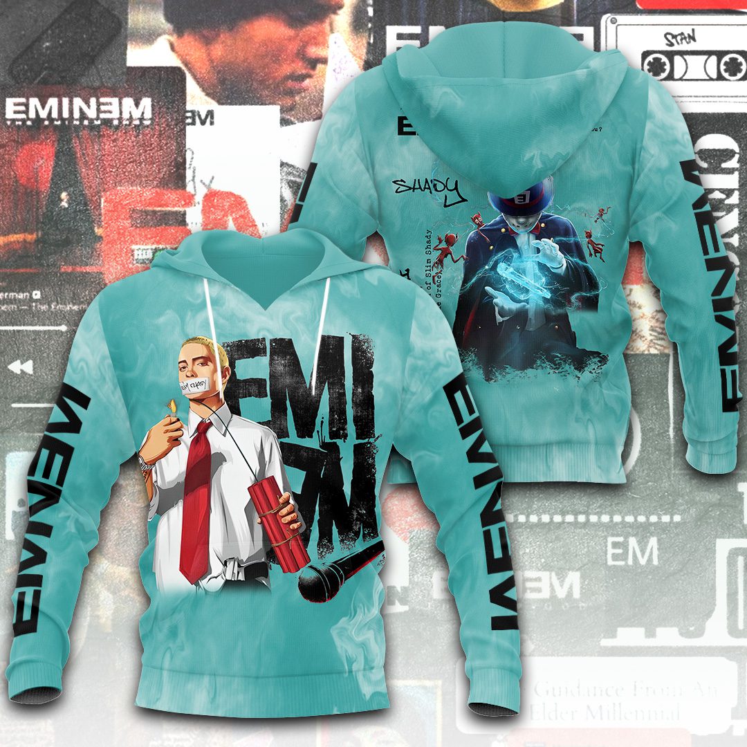 Eminem 3D Unisex Hoodie PH1105