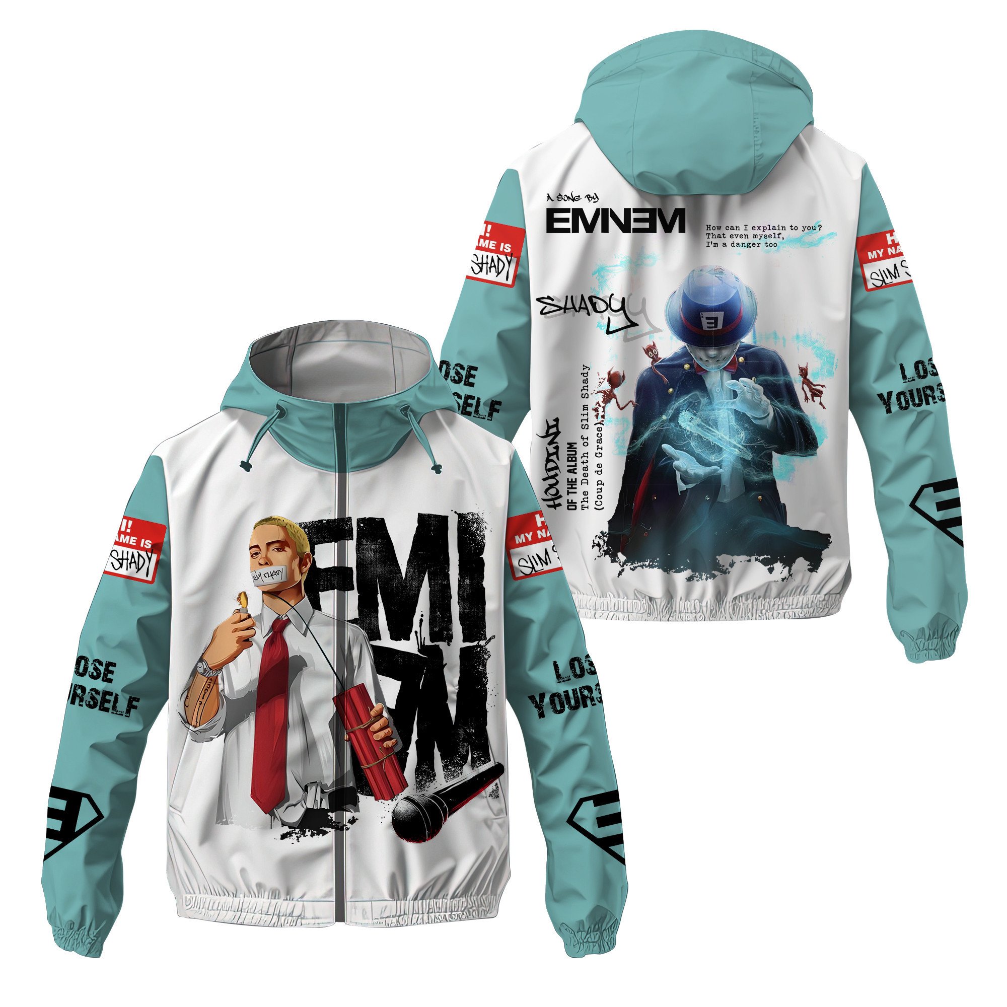 Eminem Music Windbreaker Outdoor Jacket