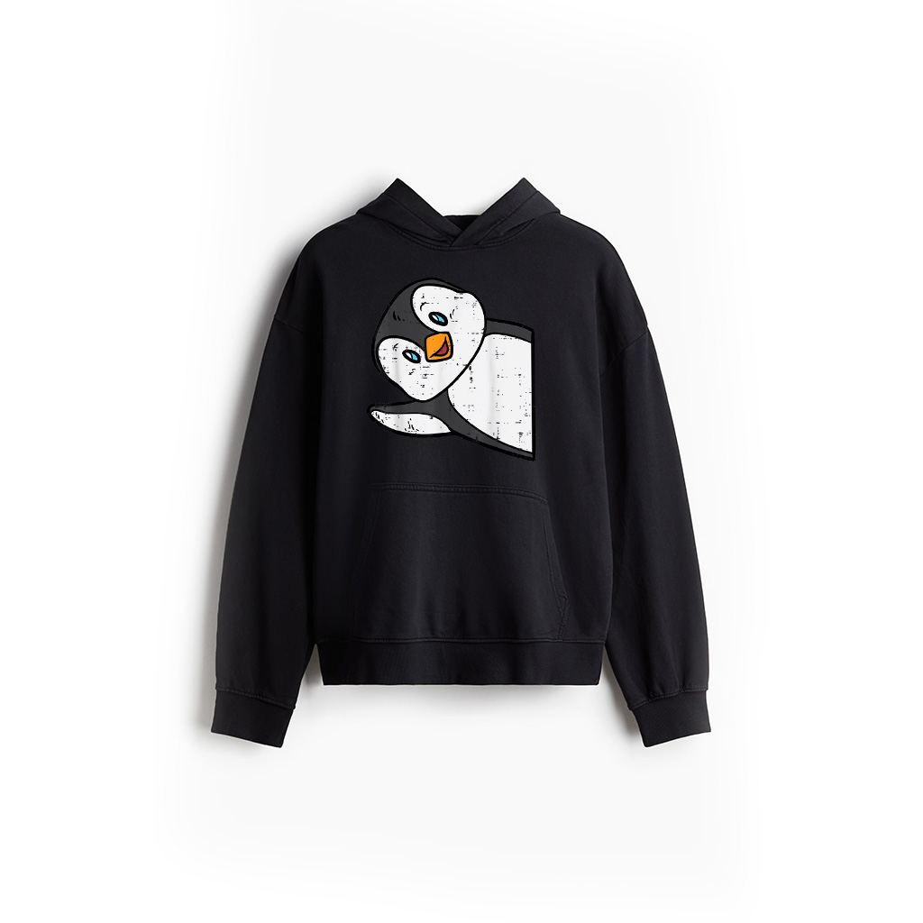 Emperor Penguin Wave Cute Boys Girls Kids Toddler Women Men Hoodie