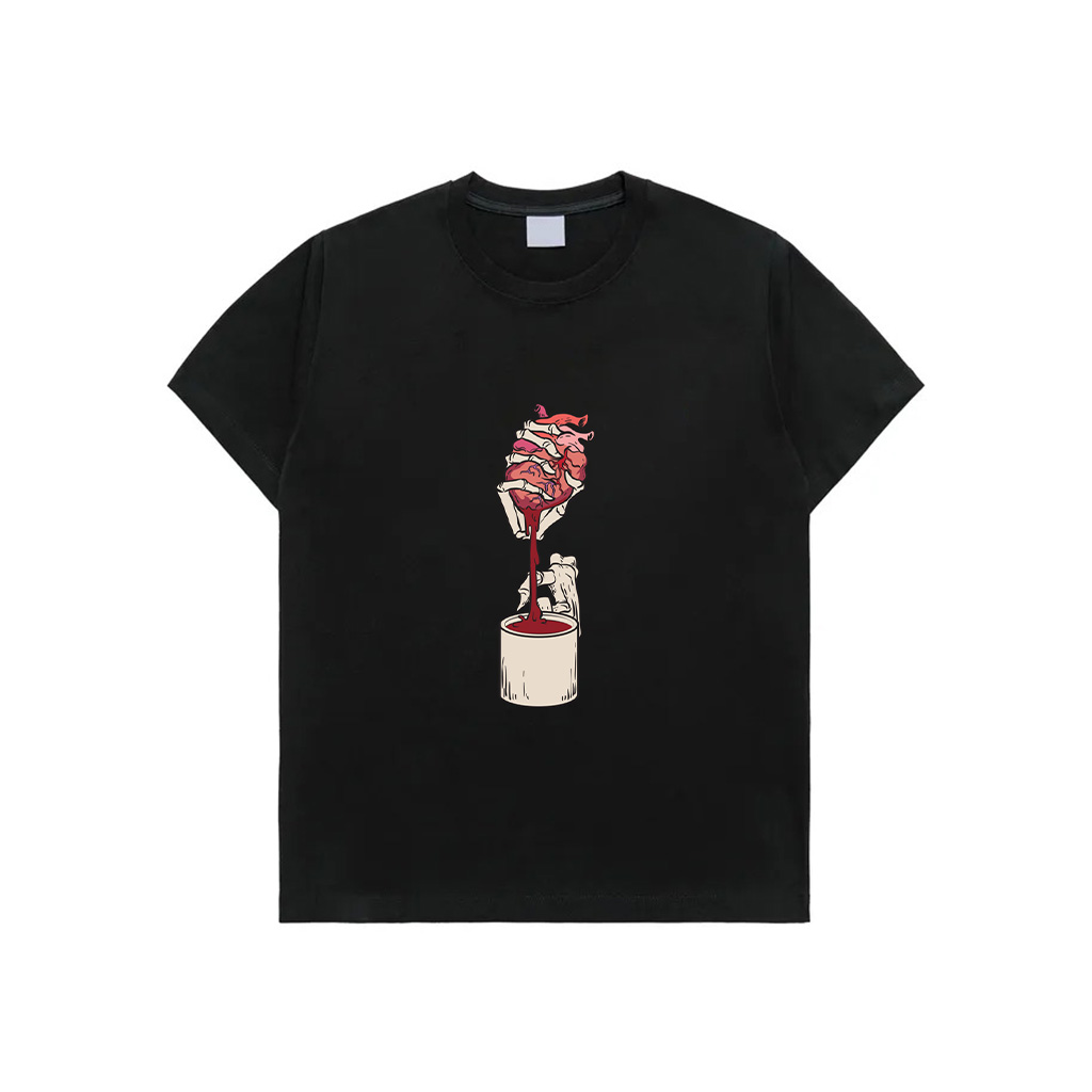 Espresso Bean Coffee Lover Coffee Pressed From A Heart T-Shirt