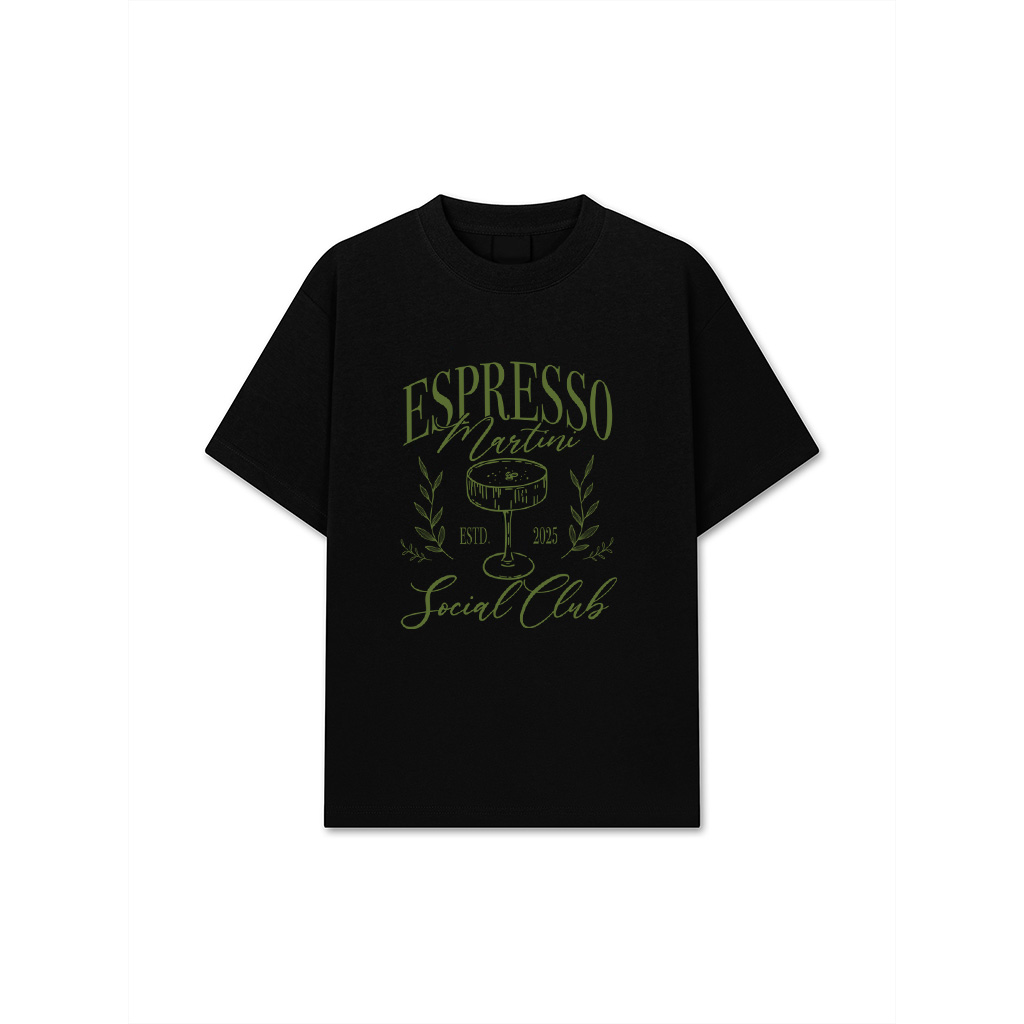 Espresso Martini Social Club Drinking Cocktail Vintage Long Sleeve T-Shirt