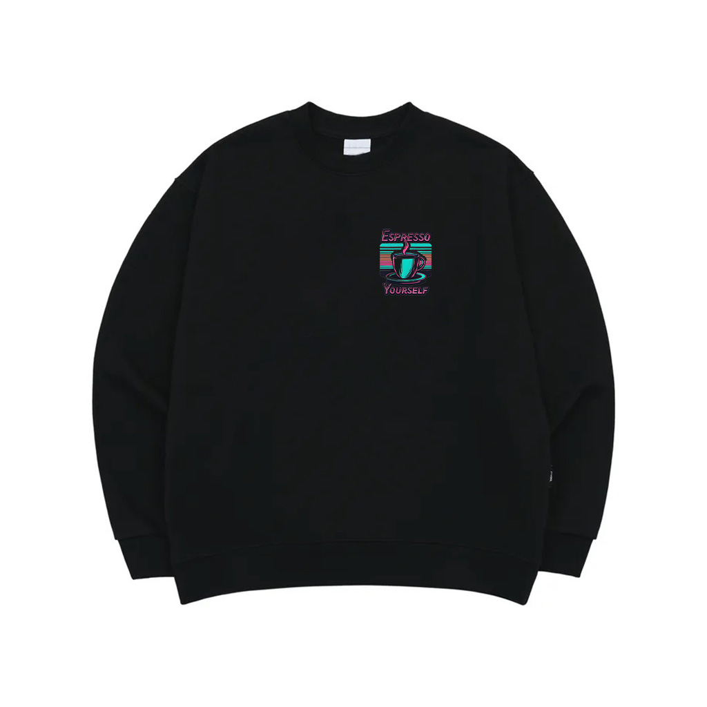Espresso Yourself Retro Funny Coffee Lover Sweatshirt