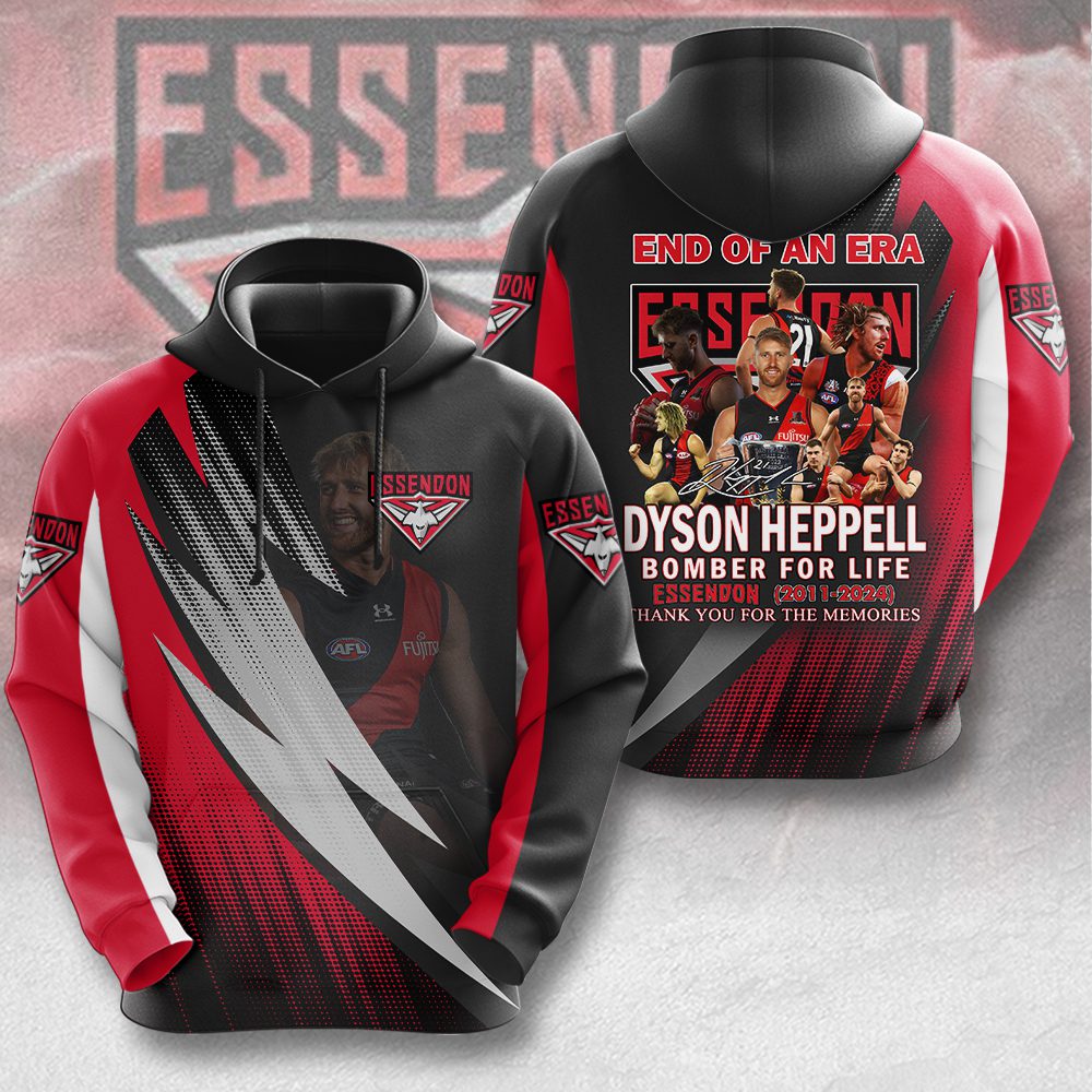 Essendon FC X Dyson Heppell Unisex Hoodie GHD5217