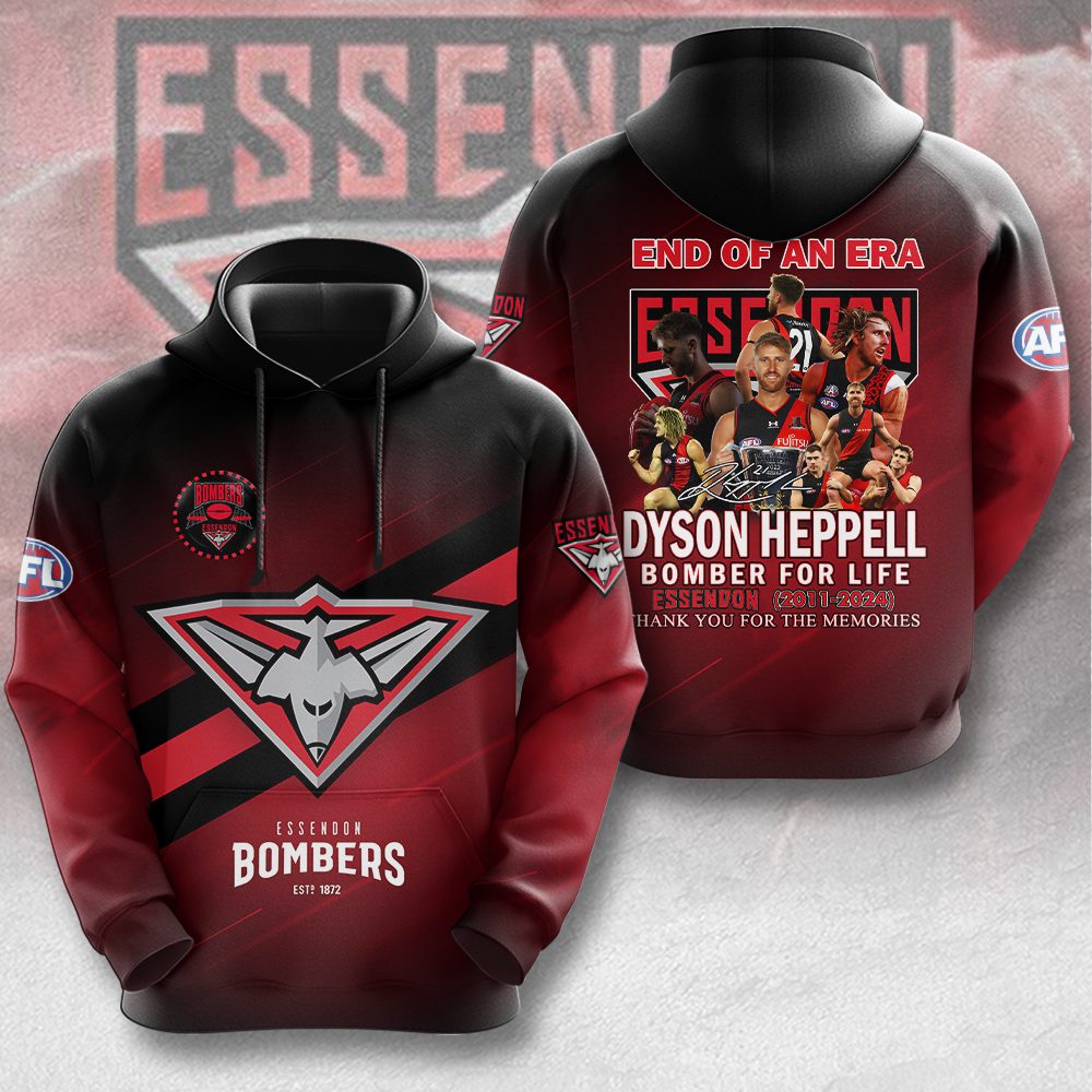 Essendon FC X Dyson Heppell Unisex Hoodie GHD5273