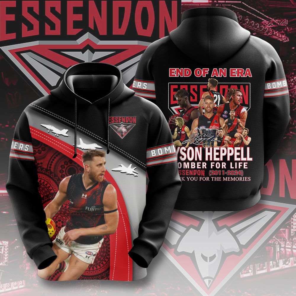 Essendon FC X Dyson Heppell Unisex Hoodie GHD5290