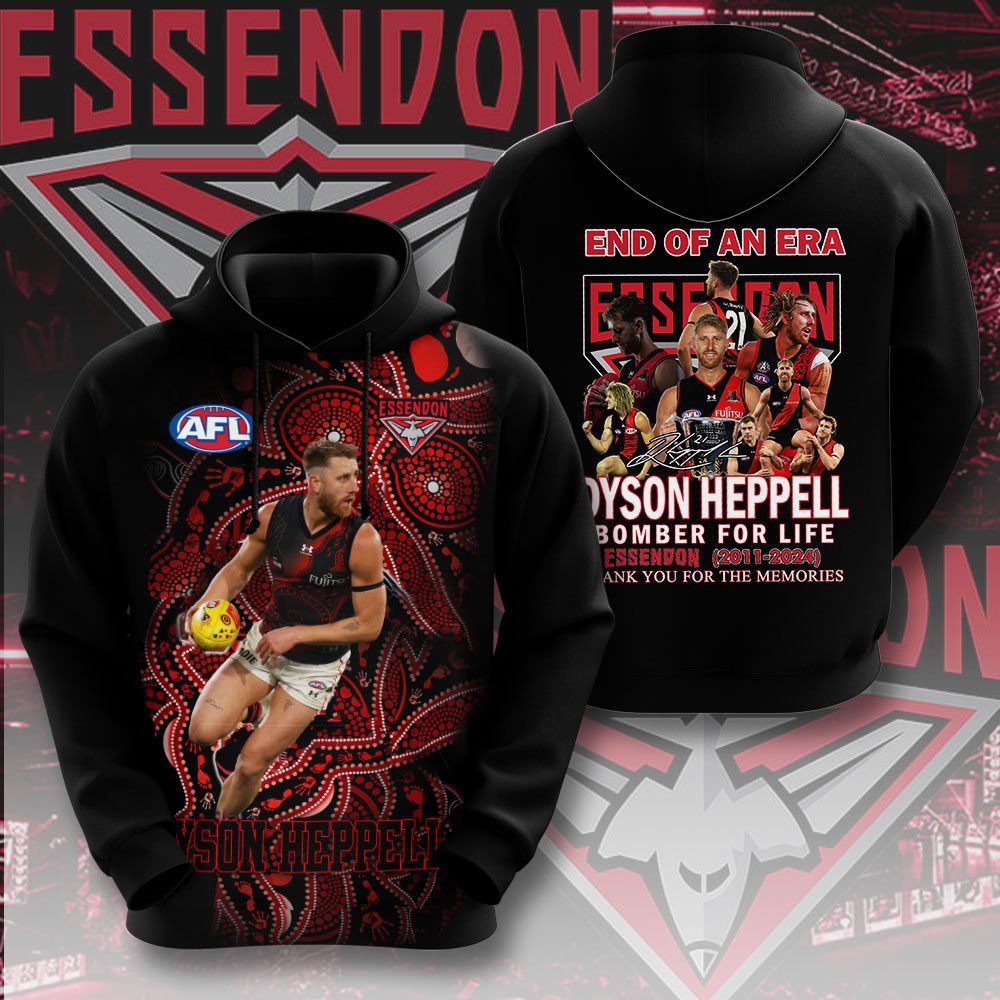 Essendon FC X Dyson Heppell Unisex Hoodie GHD5297