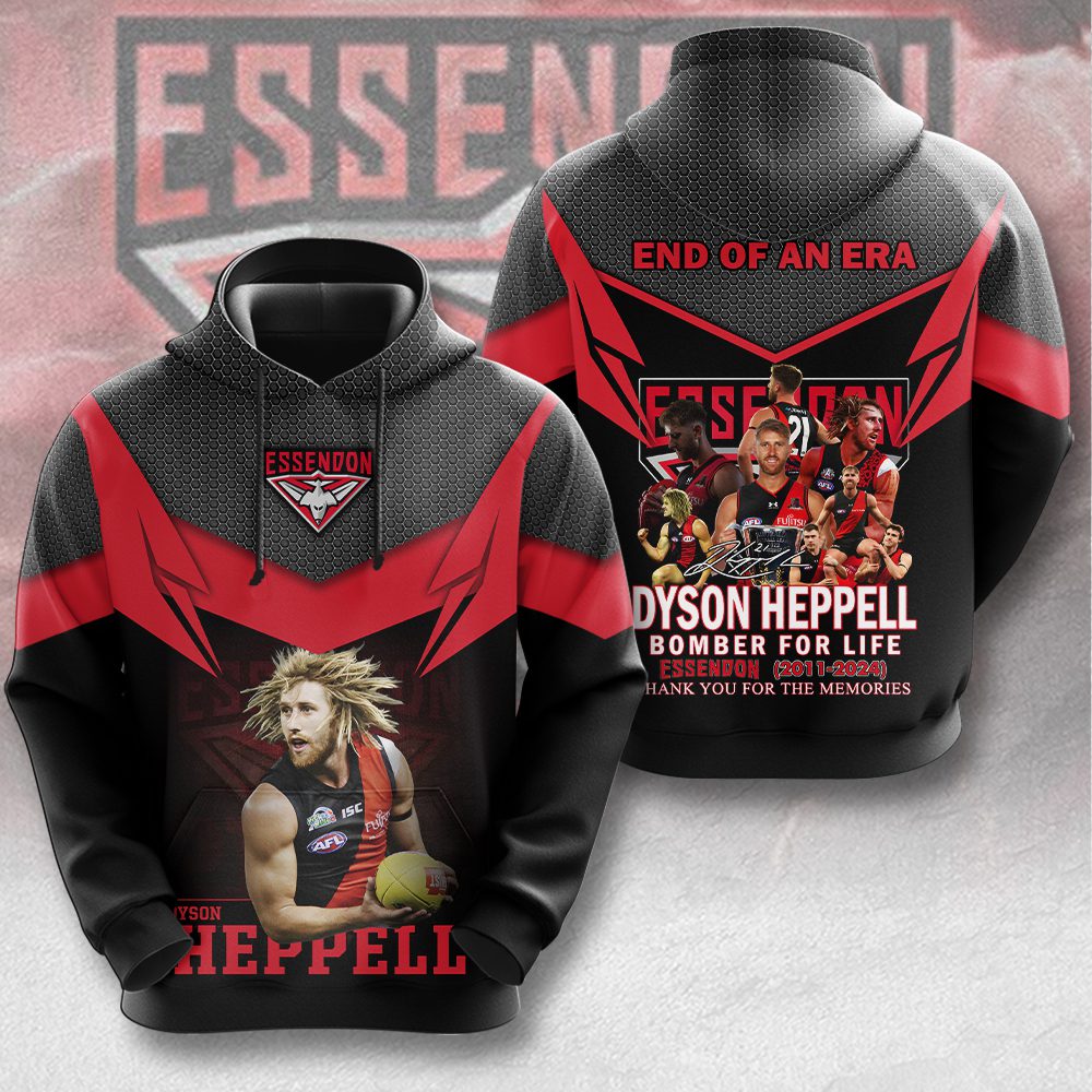 Essendon FC X Dyson Heppell Unisex Hoodie GHD5324