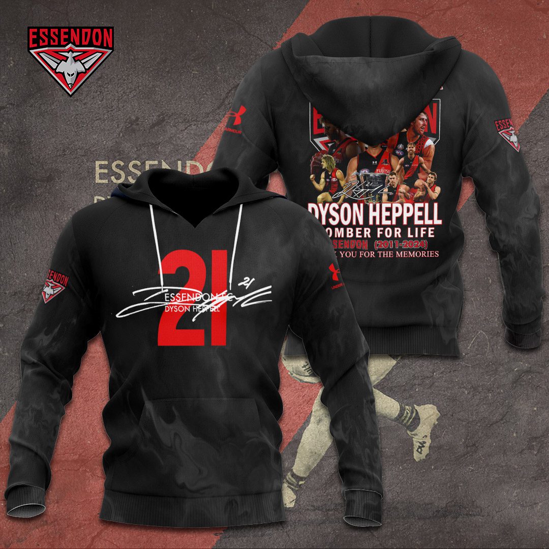 Essendon FC X Dyson Heppell Unisex Hoodie GHD5339