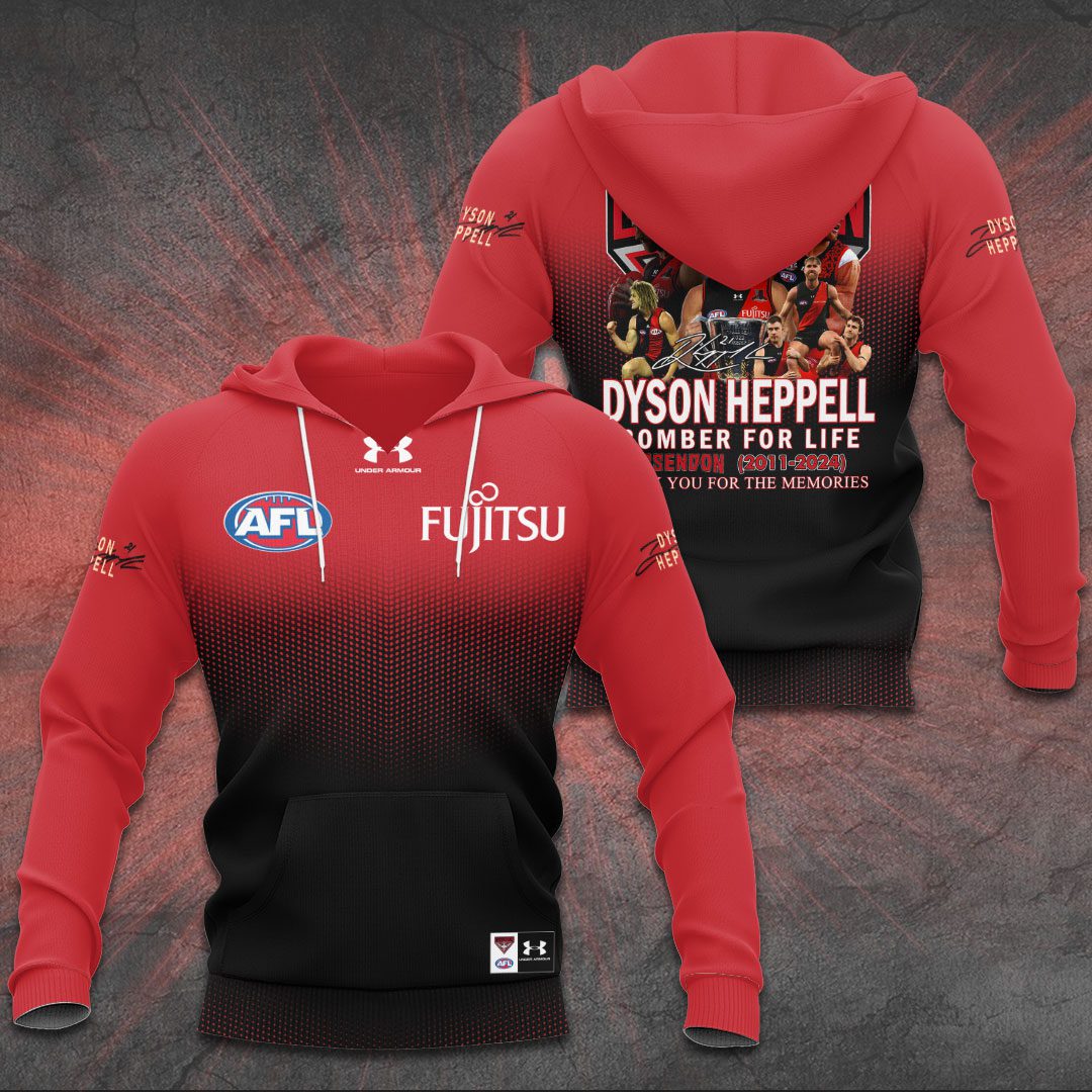 Essendon FC X Dyson Heppell Unisex Hoodie GHD5343