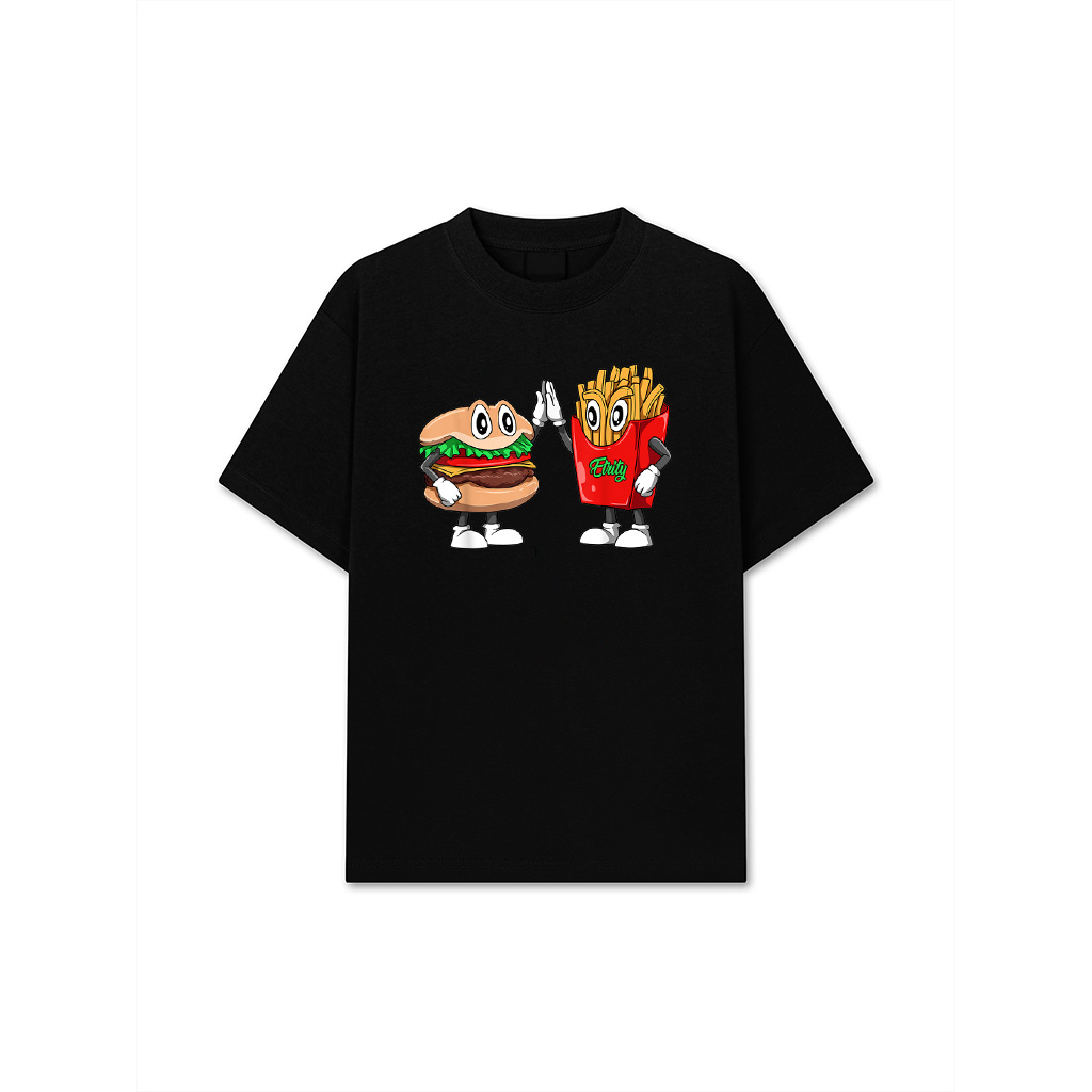 Fast Food Workers Fast Food Lovers Funny Hamburger Fries T-Shirt