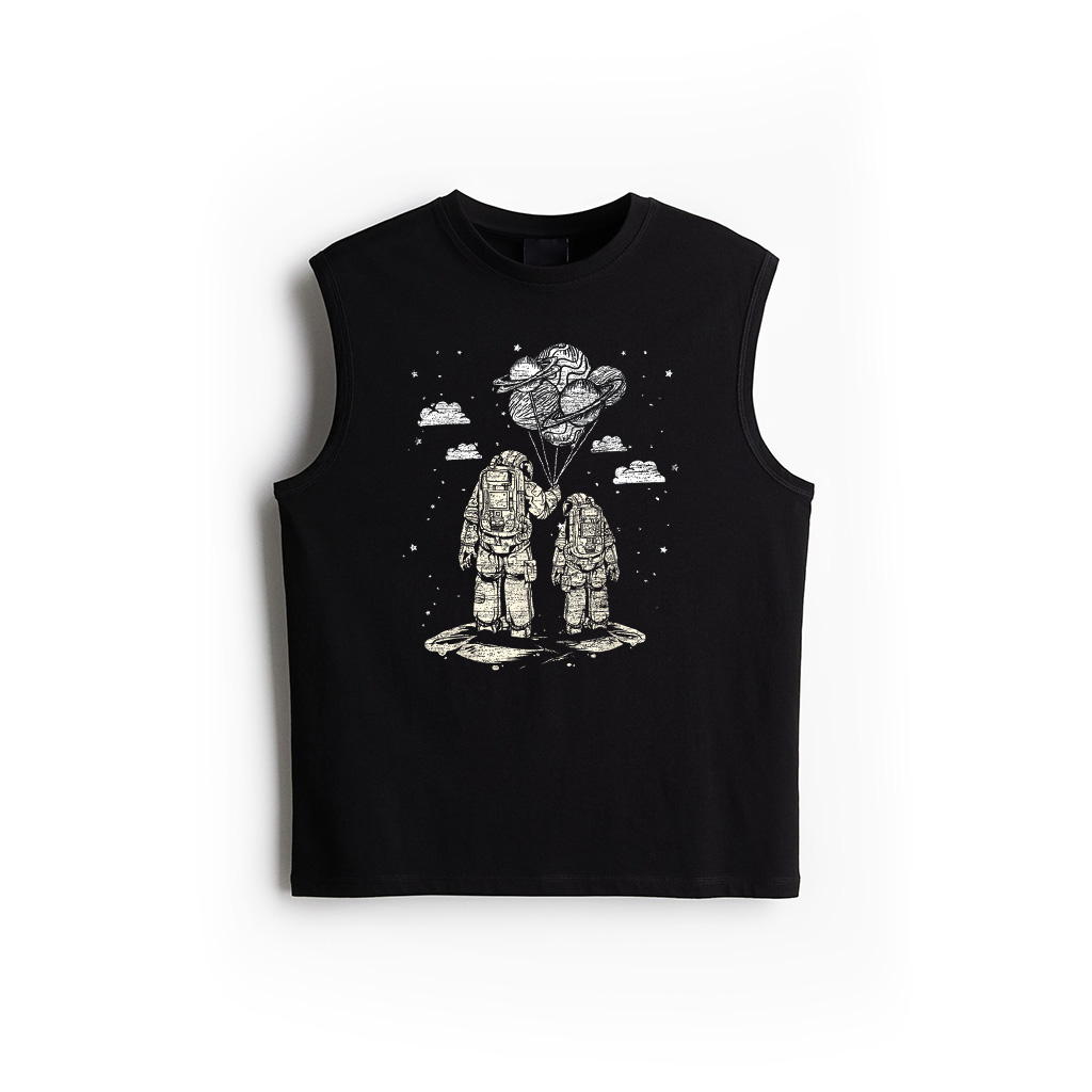 Fathers Day Space Science Astronomy Lover Dad Son Astronaut Tank Top