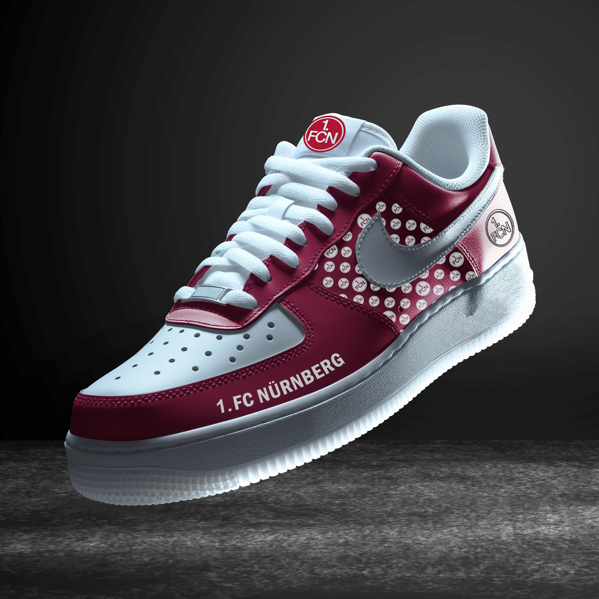 FC Nurnberg Bundesliga Air Low Top Sneakers Shoes For Men And Women Custom AF1 Embossed