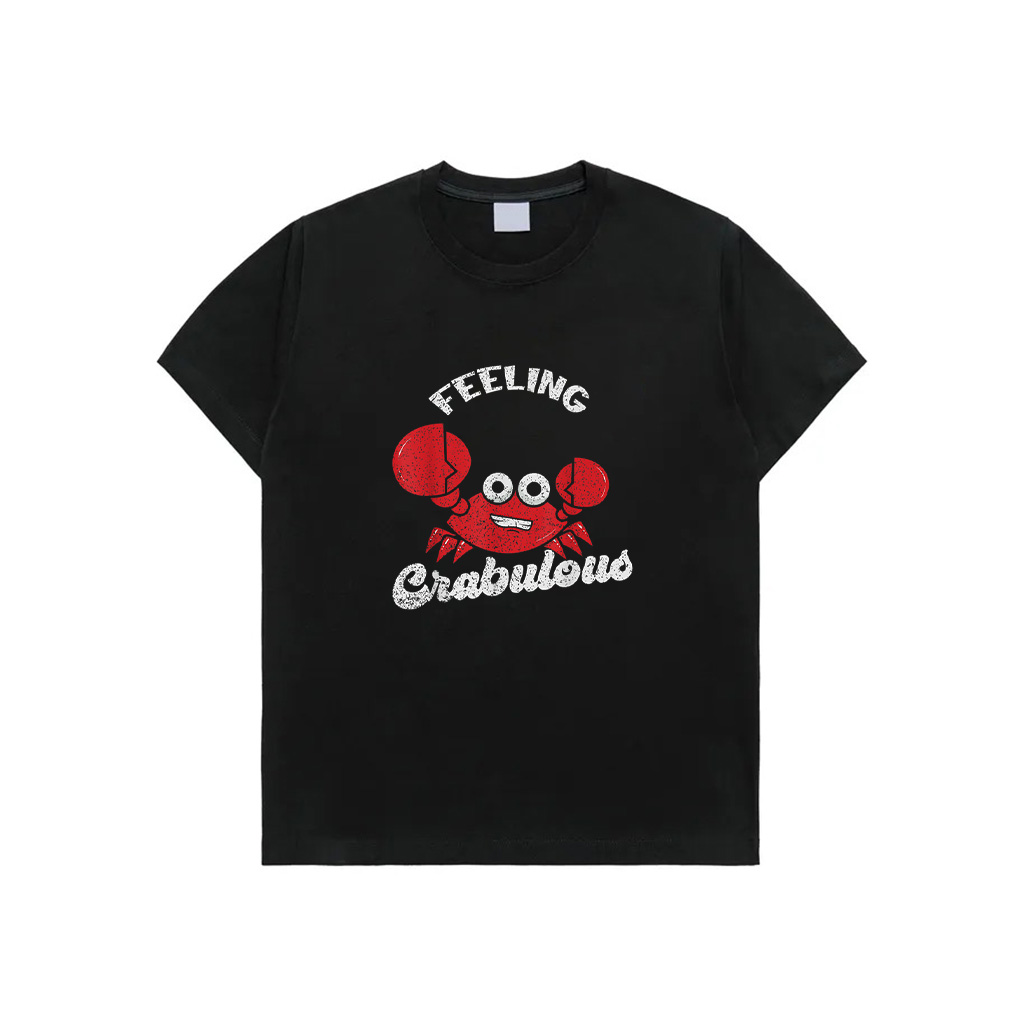 Feeling Crabulous Crab Lovers Lobster Seafood Fan Vintage T-Shirt