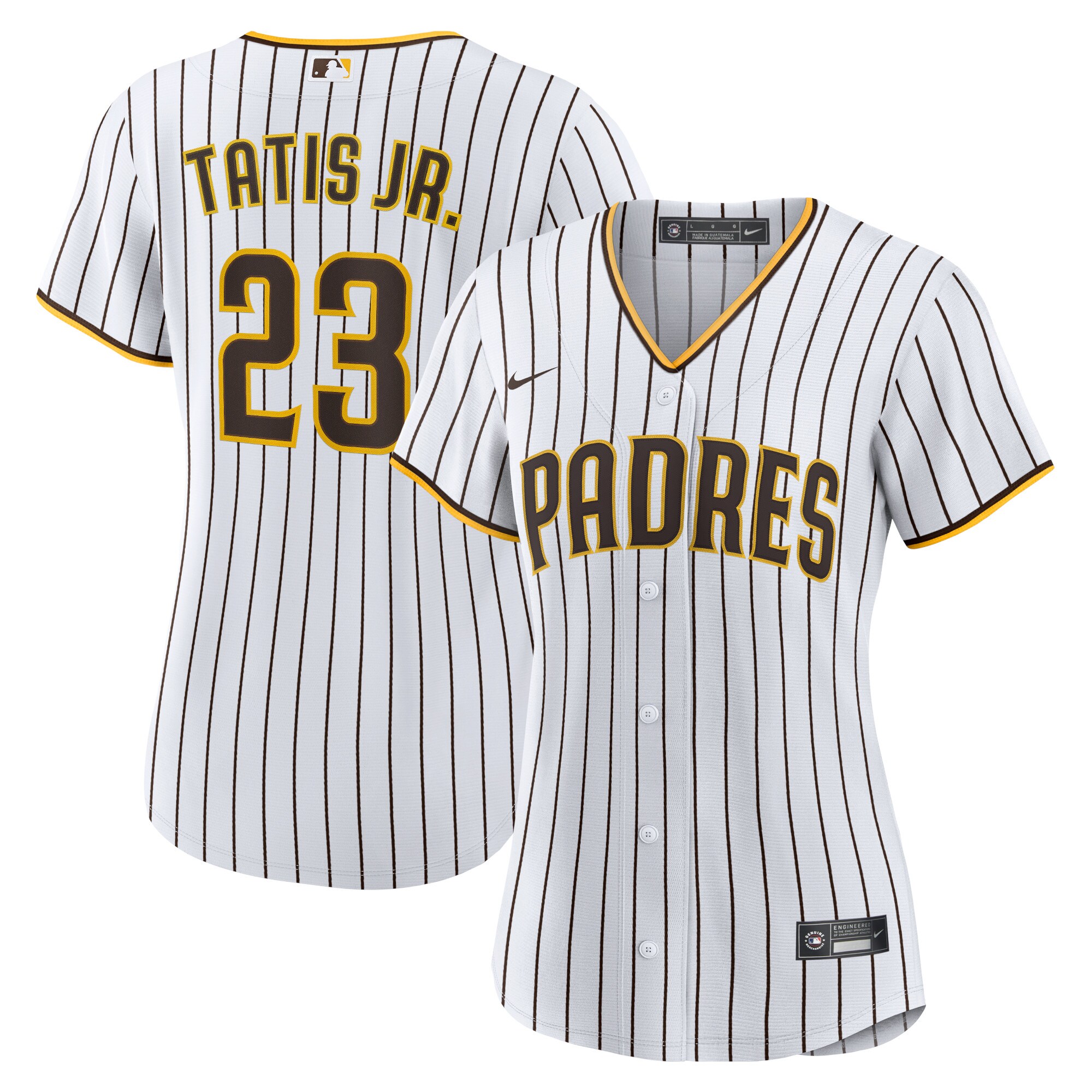 Fernando Tats Jr San Diego Padres Nike Womens Home Replica Player Jersey - White Brown