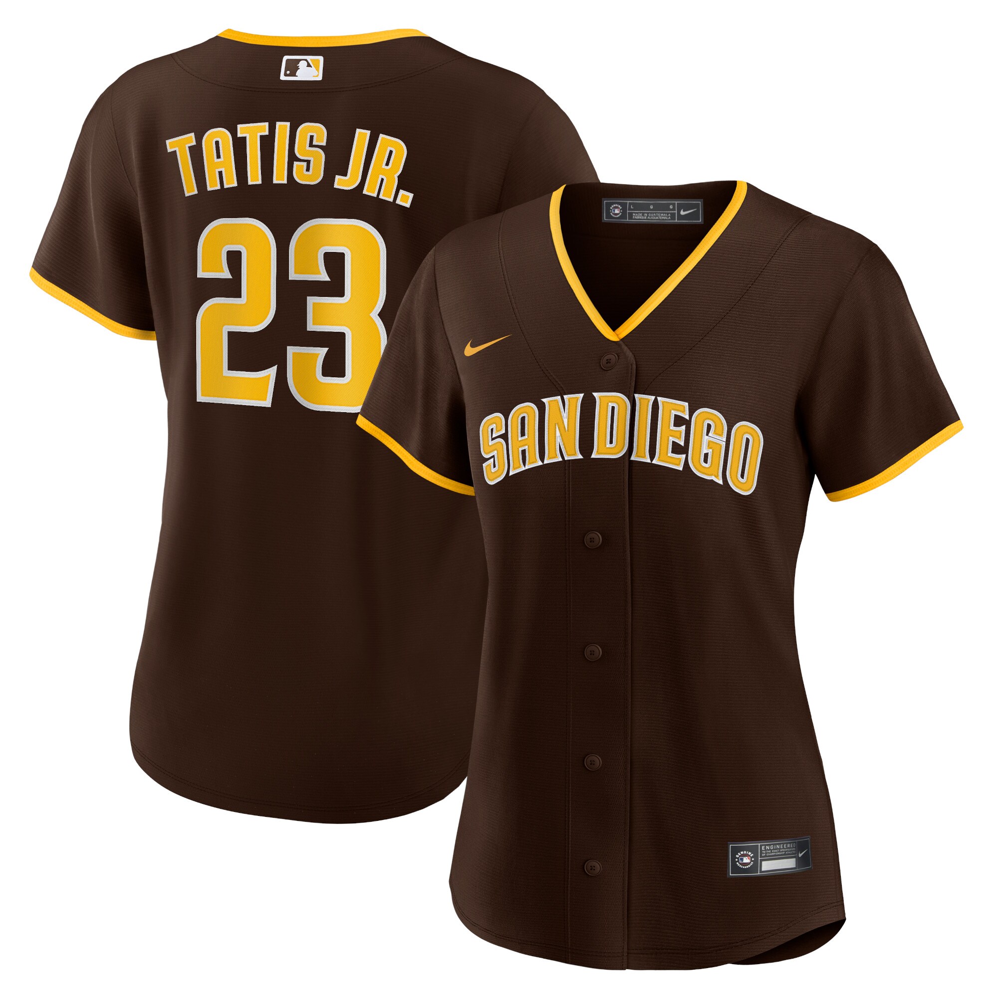Fernando Tats Jr San Diego Padres Nike Womens Road Replica Player Jersey - Brown