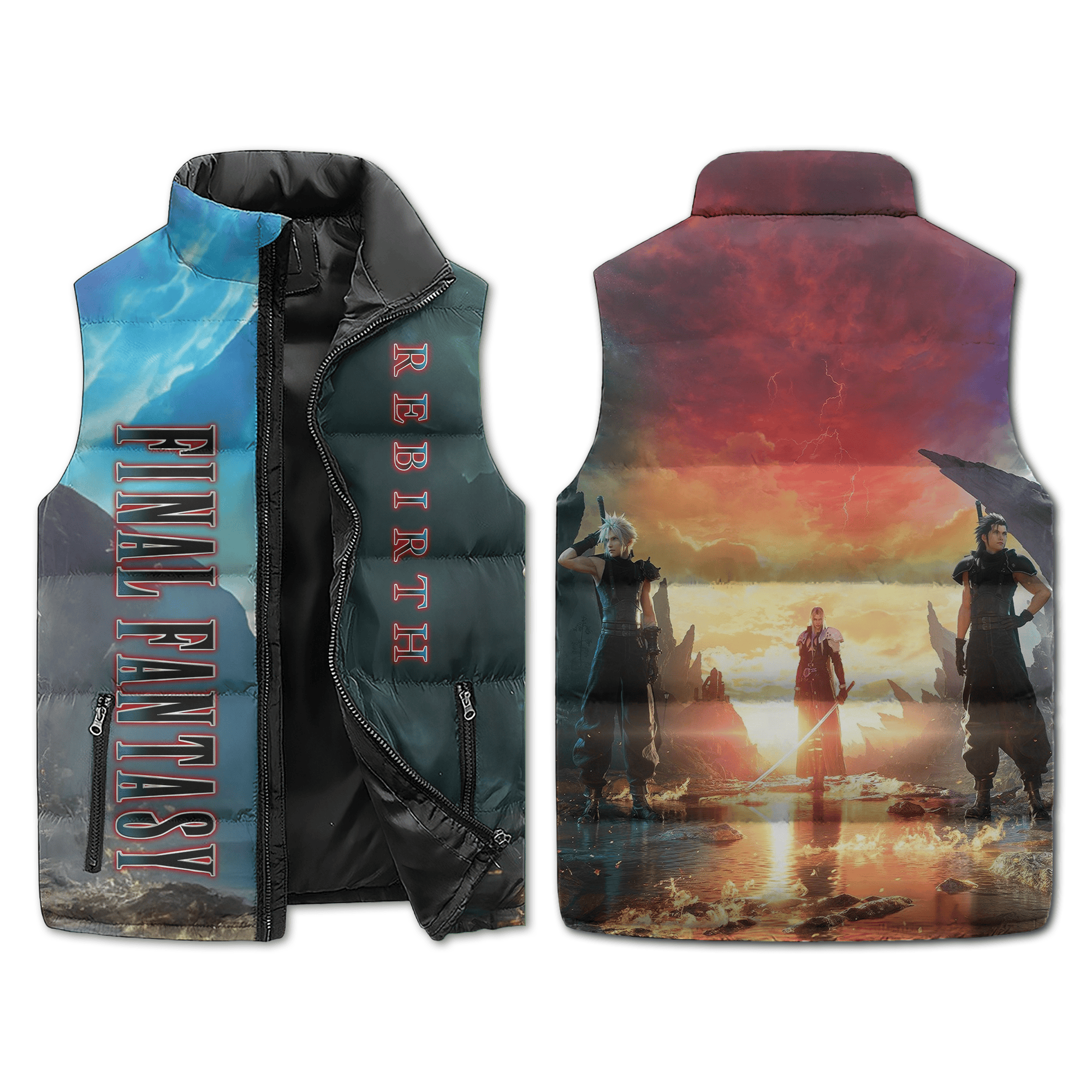 Final Fantasy VII Rebirth Sleeveless Puffer Jacket