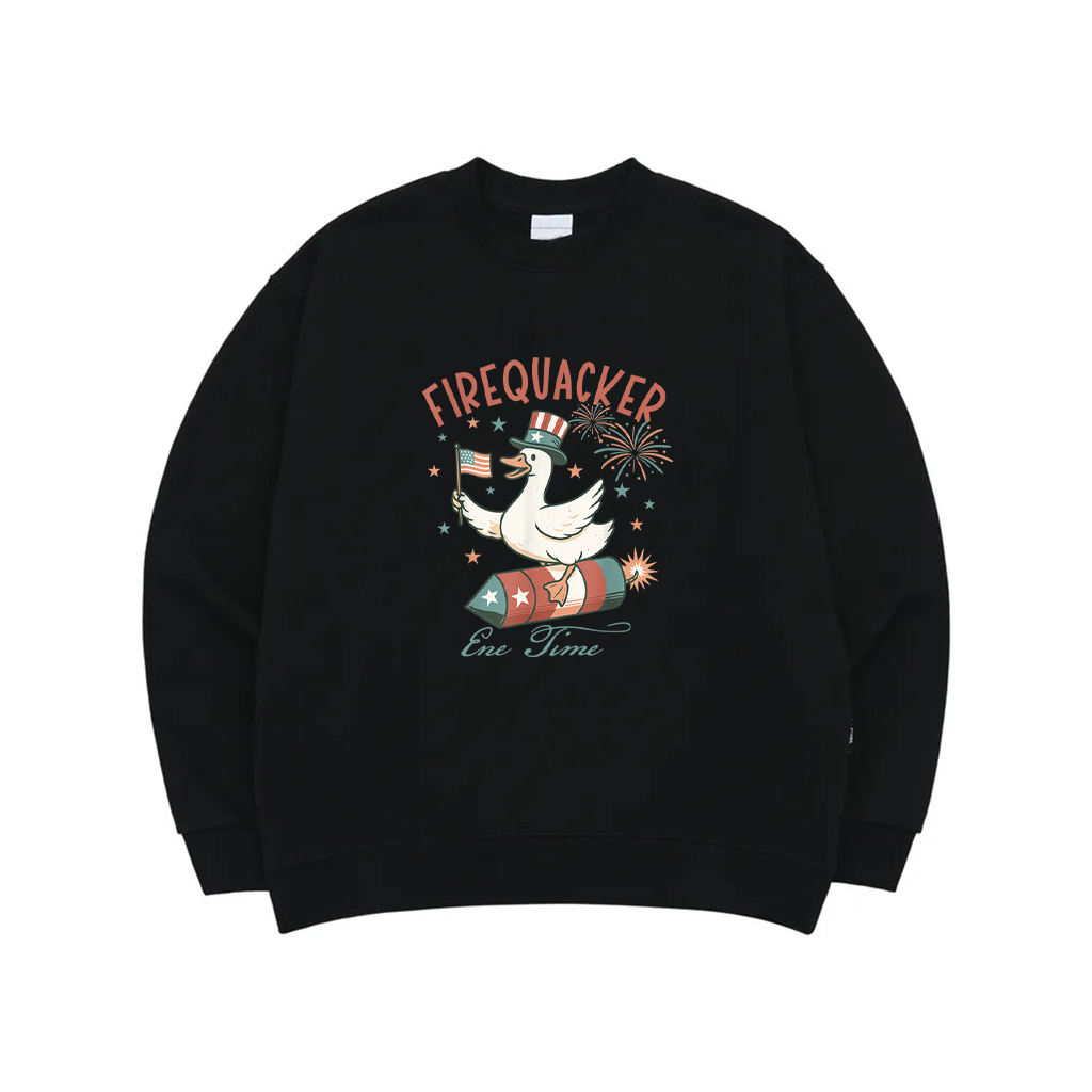 Firequacker Funny Goose Firecracker 4Th Of July Sweatshirt