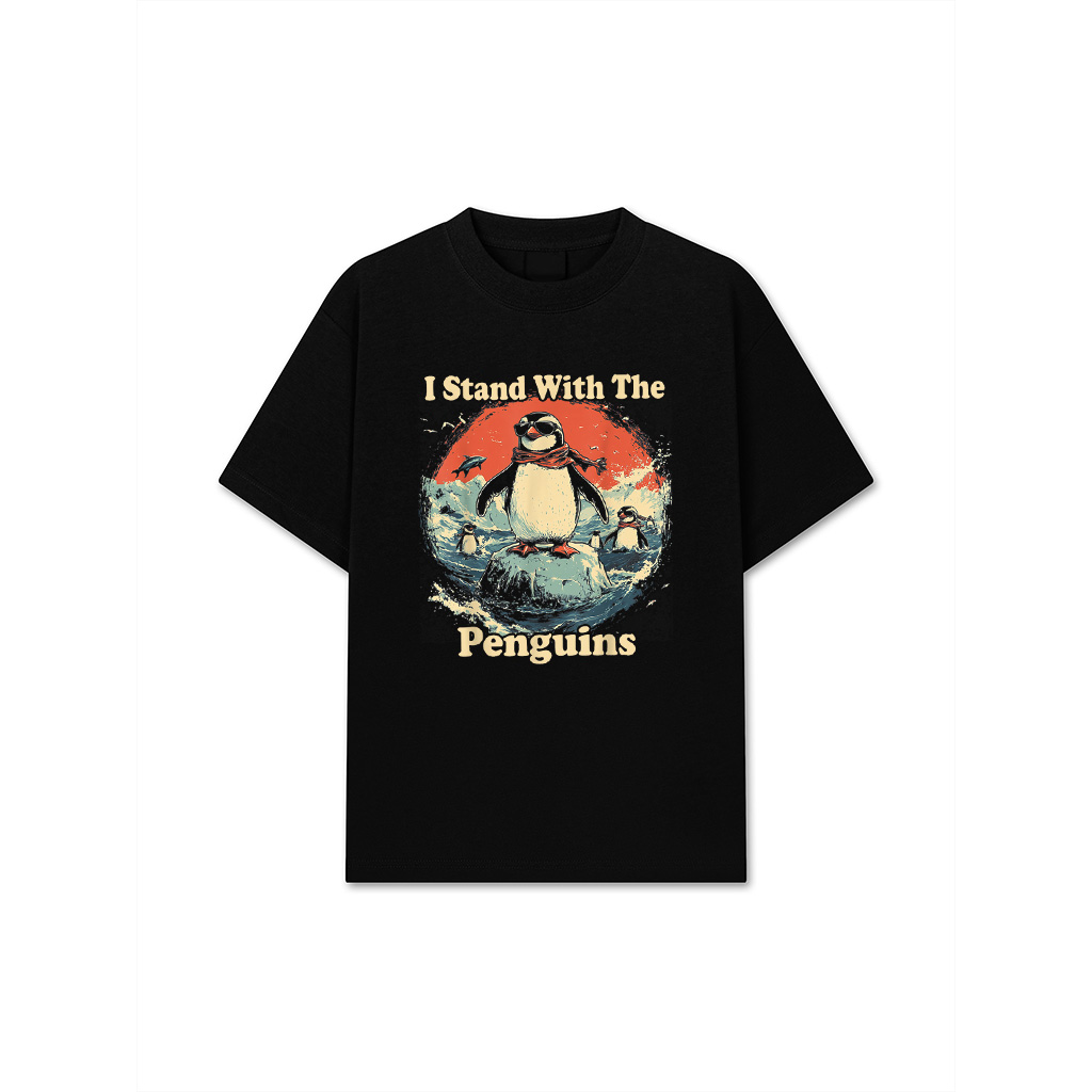 Flippers Up I Stand With The Penguins T-Shirt